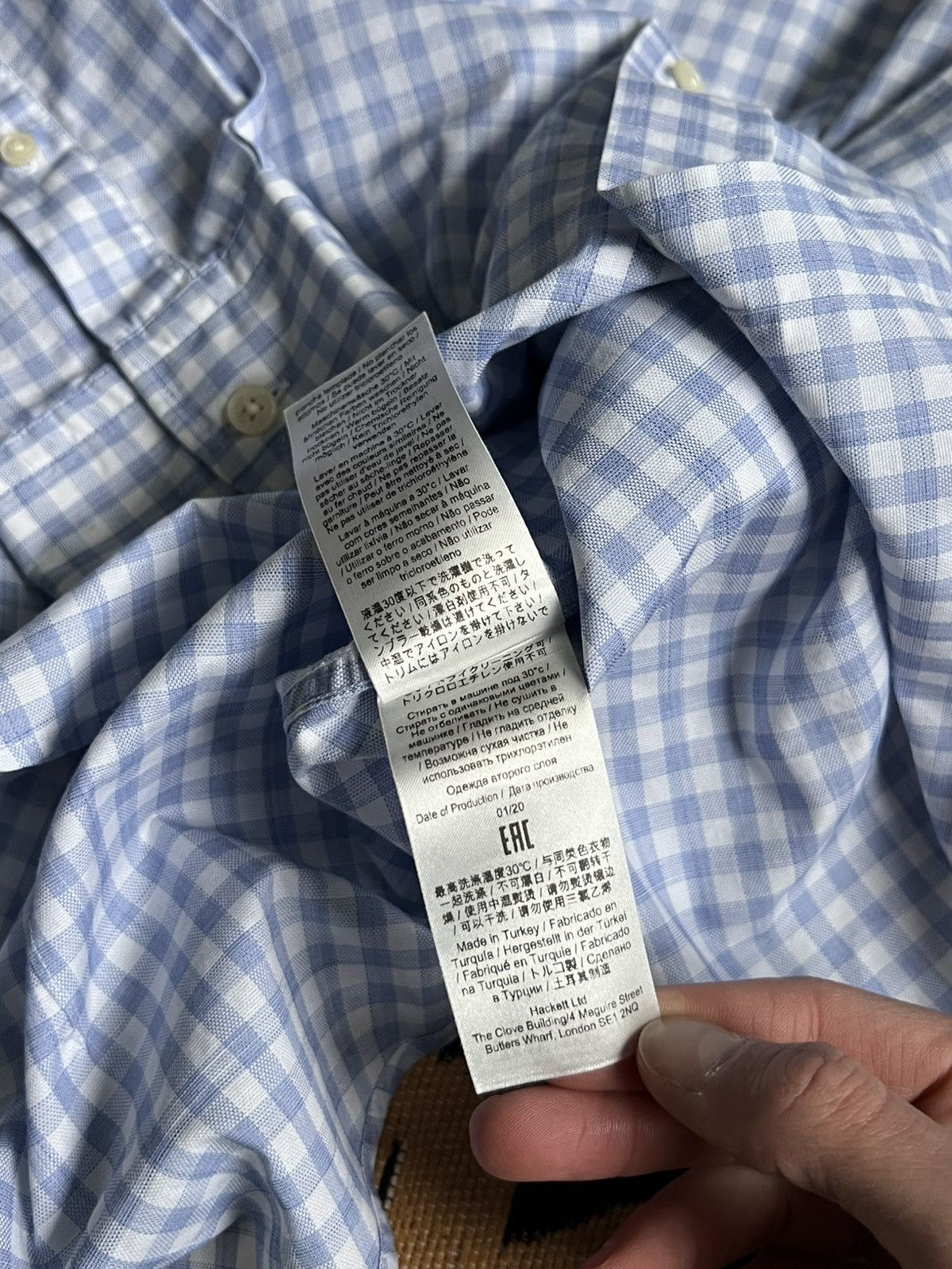 Hackett Hackett London Button Up Luxury Shirt Size US L / EU 52-54 / 3 - 10 Thumbnail