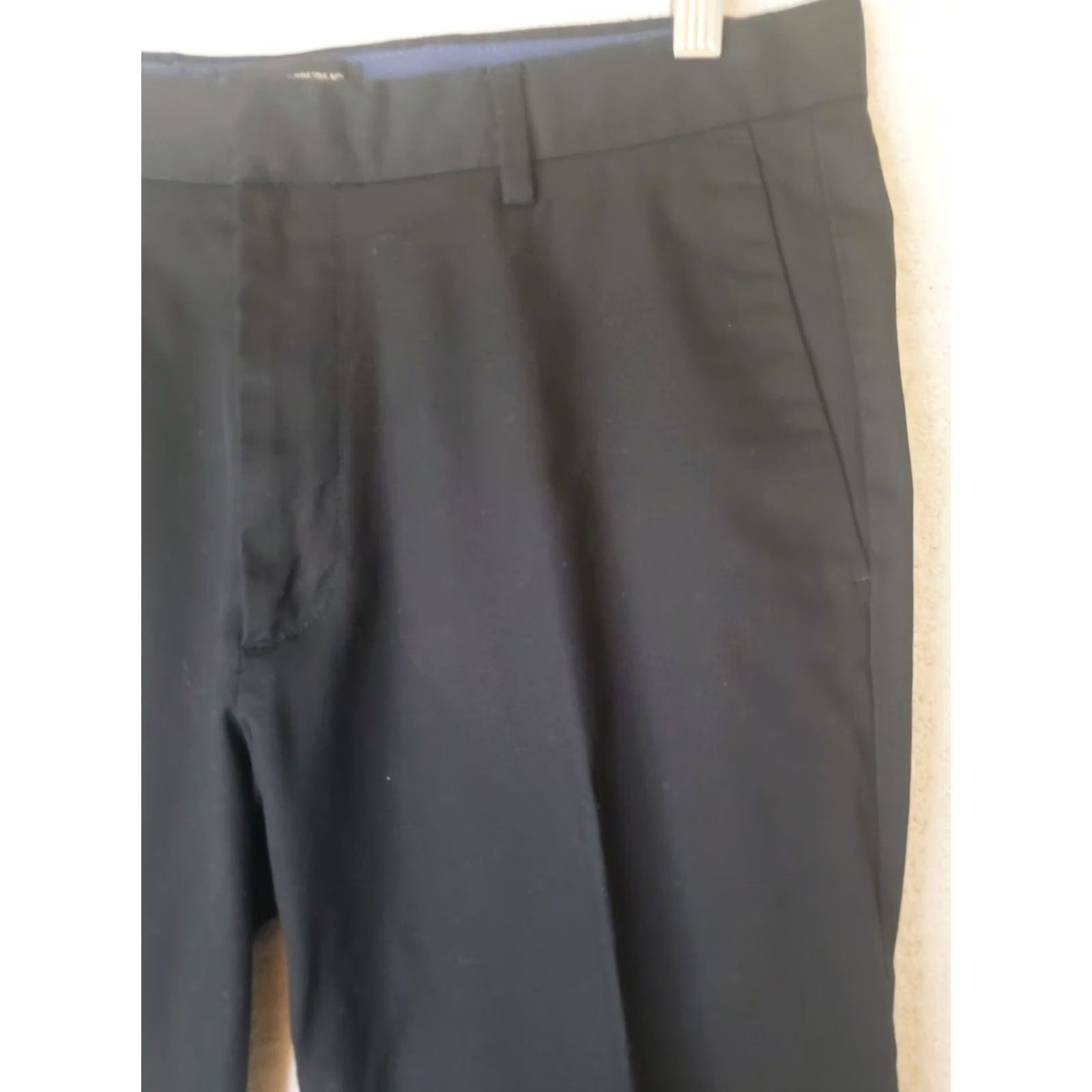 Banana Republic Banana Republic Slim Fit Dress Pants Men 33 Waist 30 Inseam Black Non-Iron Straight Front Belt Loops N/A EUC Size US 33 - 5 Thumbnail