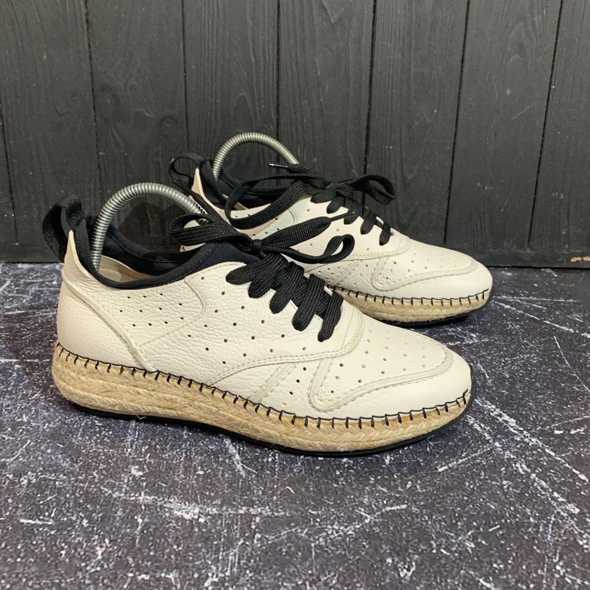 Tod's Tod’s White Leather Sneakers with Rope Heel Size 36.5 Size US 6.5 / IT 36.5 - 4 Thumbnail