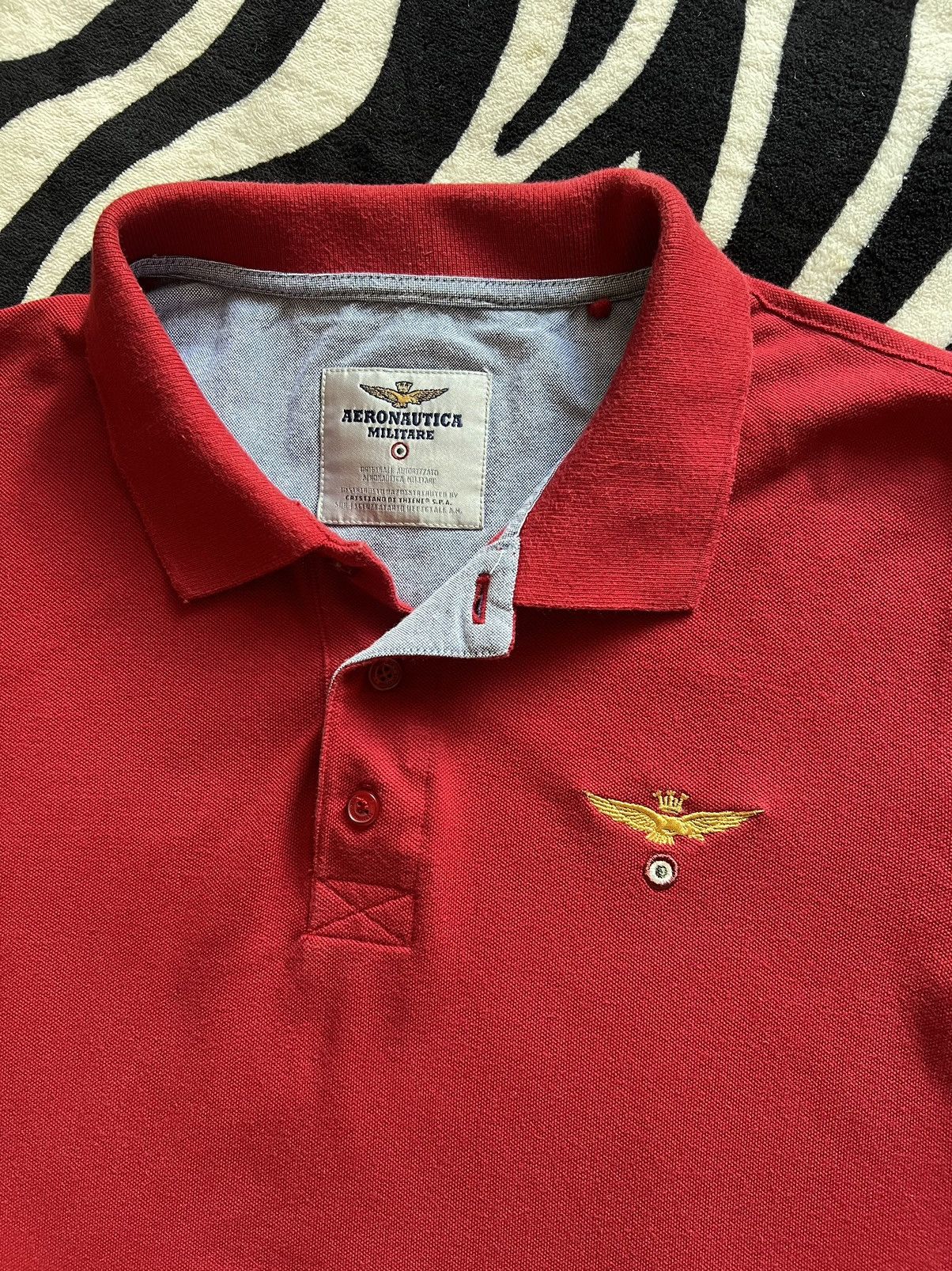 Aeronautica Militare Aeronautica Militare polo shirt burgundy mens Size US L / EU 52-54 / 3 - 5 Thumbnail