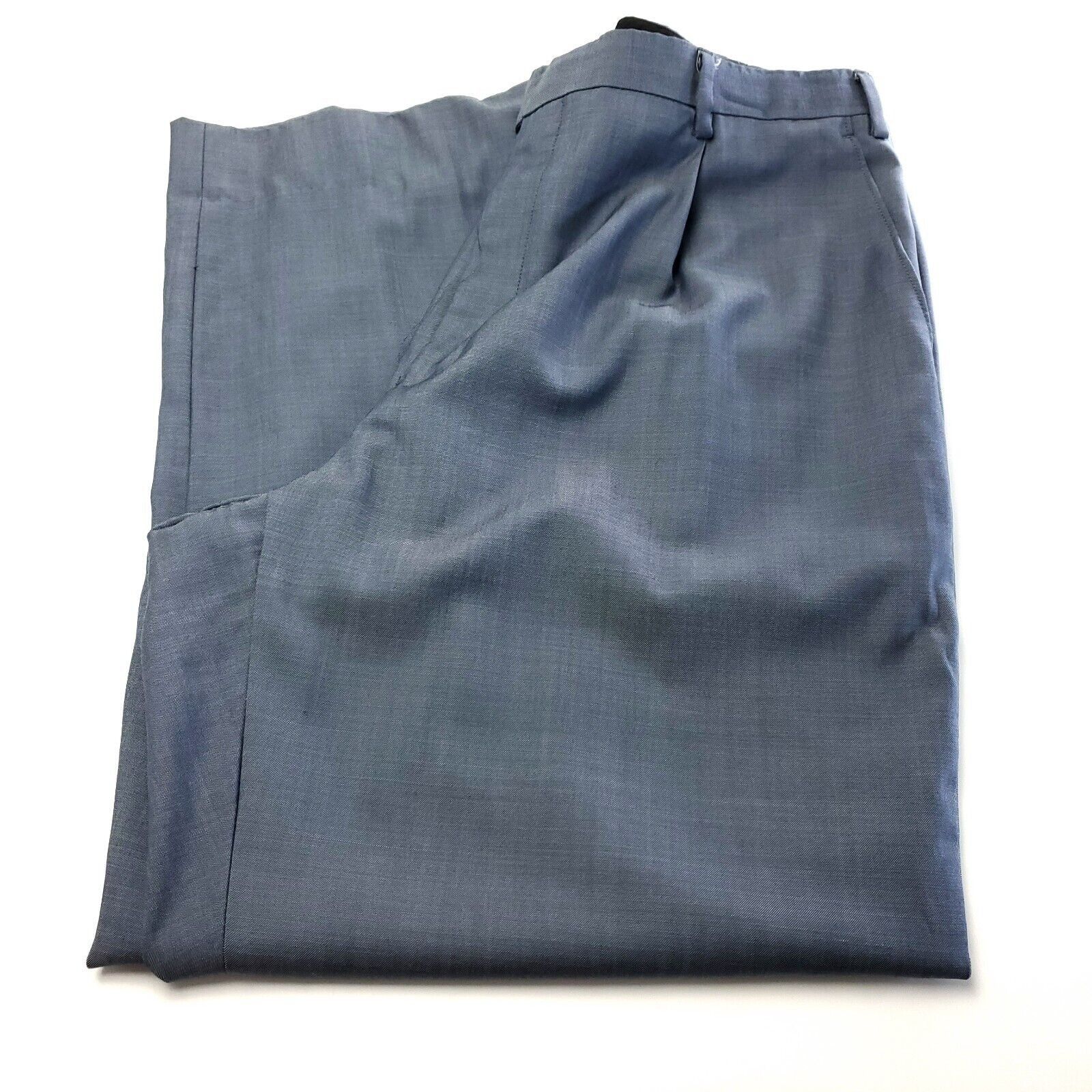 Joseph Abboud Joseph Abboud Wool 2 Button 2 Piece Suit 42R Blue Birdseye 3 Size 42R - 3 Thumbnail