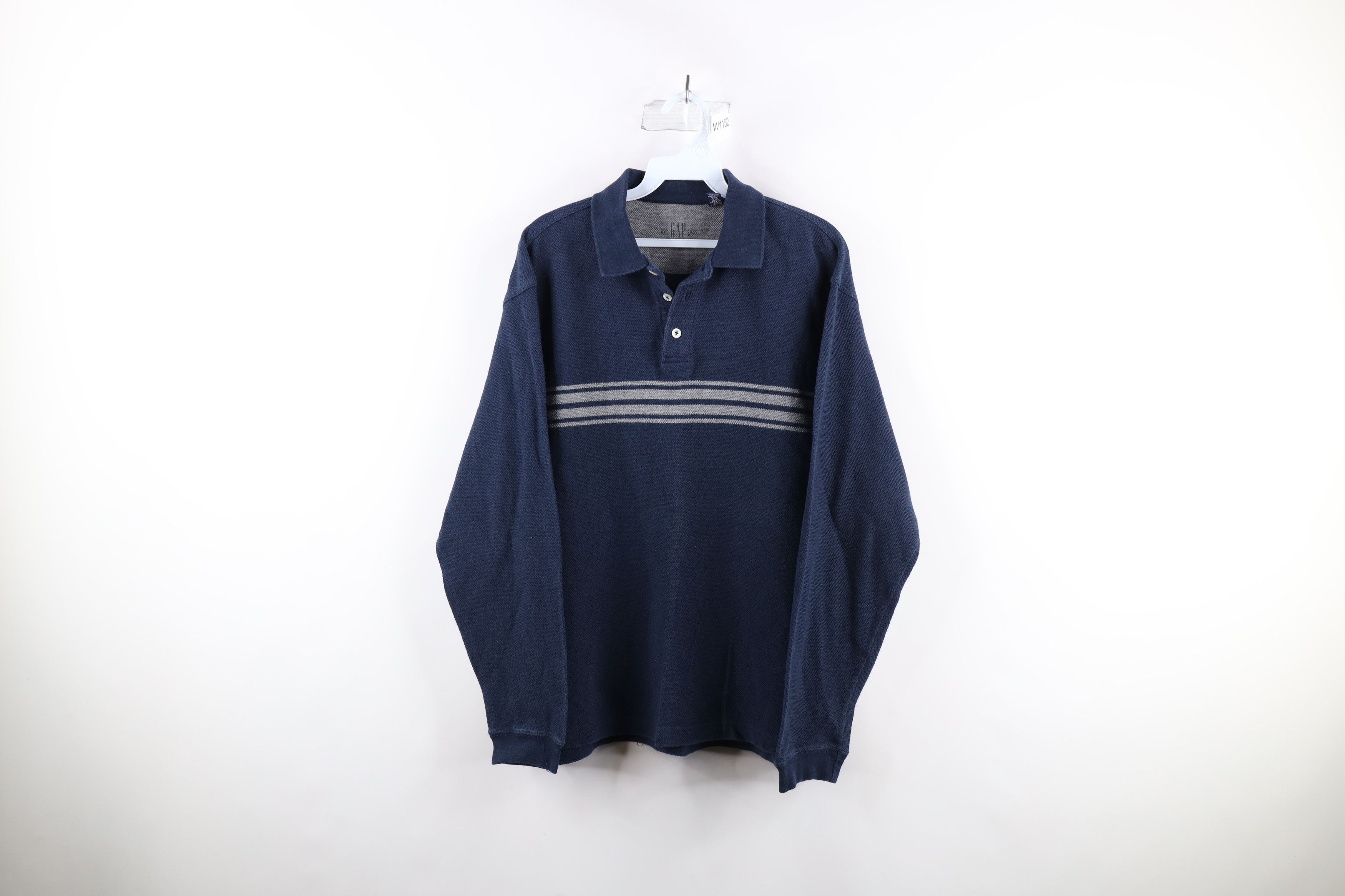 Gap × Vintage Vintage Gap Heavyweight Thermal Knit Long Sleeve Polo Size US M / EU 48-50 / 2 - 1 Thumbnail