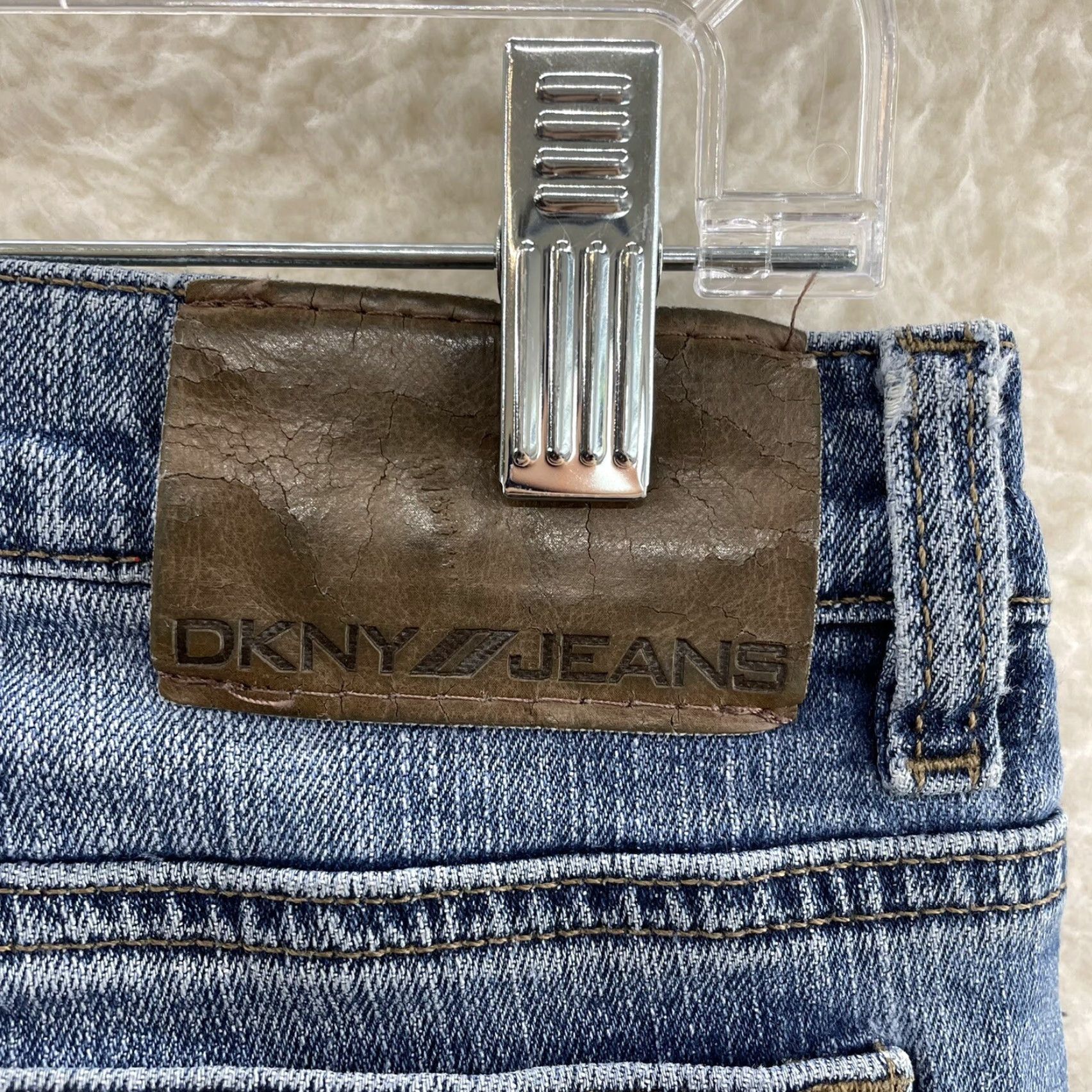 DKNY VINTAGE DKNY Jeans Bootscut Flare Mid Rise Stretch Medium Wash Women’s 6 Size 28" / US 6 / IT 42 - 6 Thumbnail