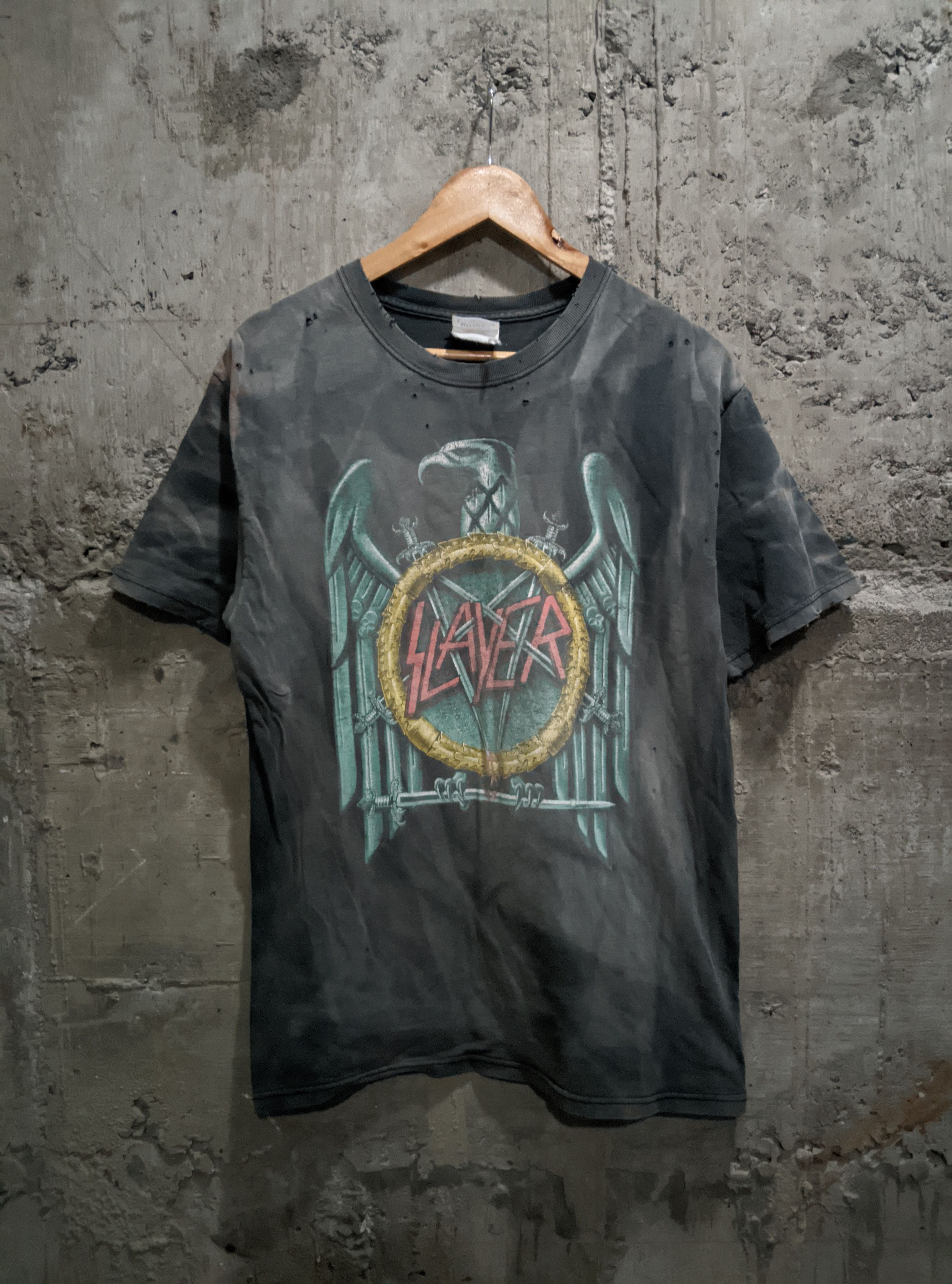 Vintage Vintage 2000s slayer metal distressed thrashed sun fade erd Size US M / EU 48-50 / 2 - 1 Thumbnail
