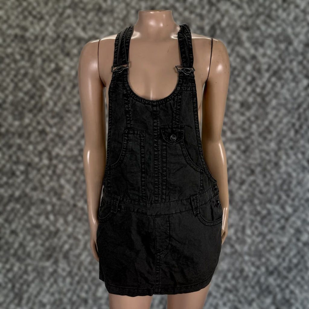 Vintage Vintage Unionbay Y2K Dress Large Cotton Overall Pockets Mini T3-23 Size 36" / US 14 / IT 50 - 1 Thumbnail