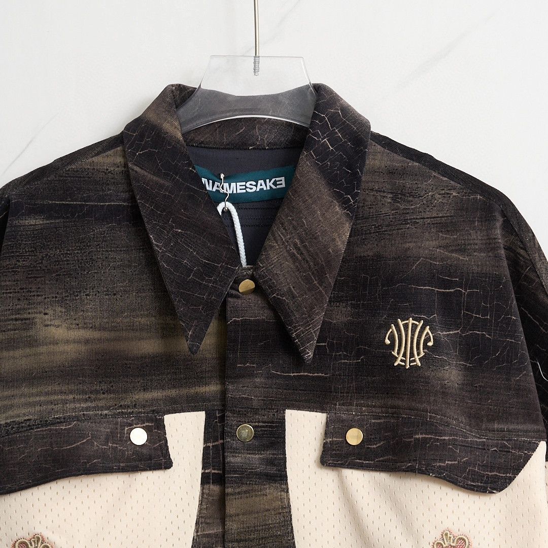 Namesake Men's Embroidered Panel Jacket in Black, Men's — image 2 of 6
