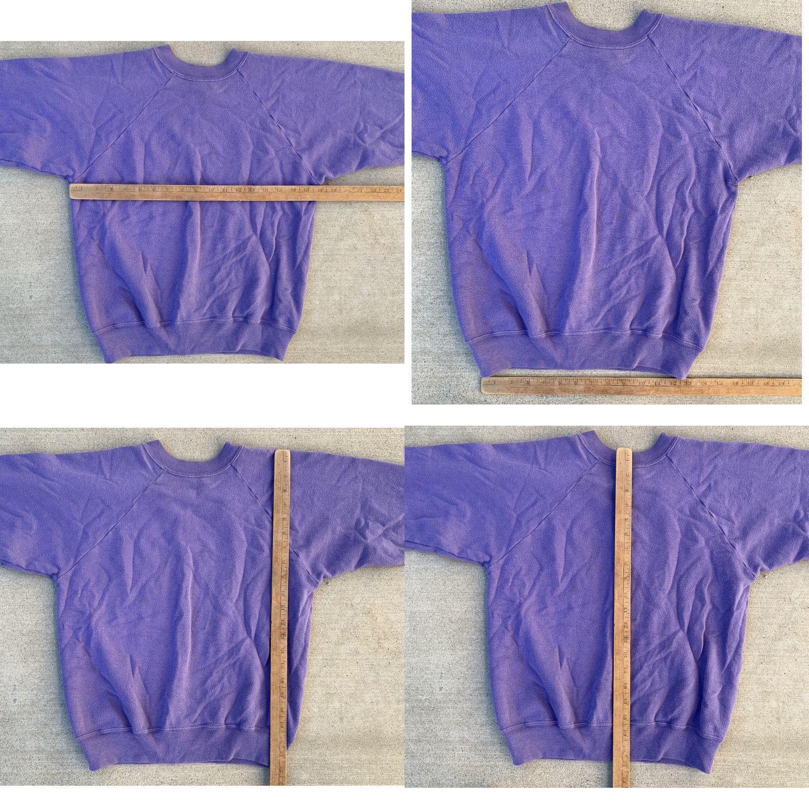 Tultex VINTAGE Tultex Sweatshirt Raglan Long Sleeve Pullover S Unisex Adults Purple Cotton Blend 50% Creslan 50% PULLOVER USA 1990s? Lavender Purple Soap? Size US S / EU 44-46 / 1 - 11 Thumbnail