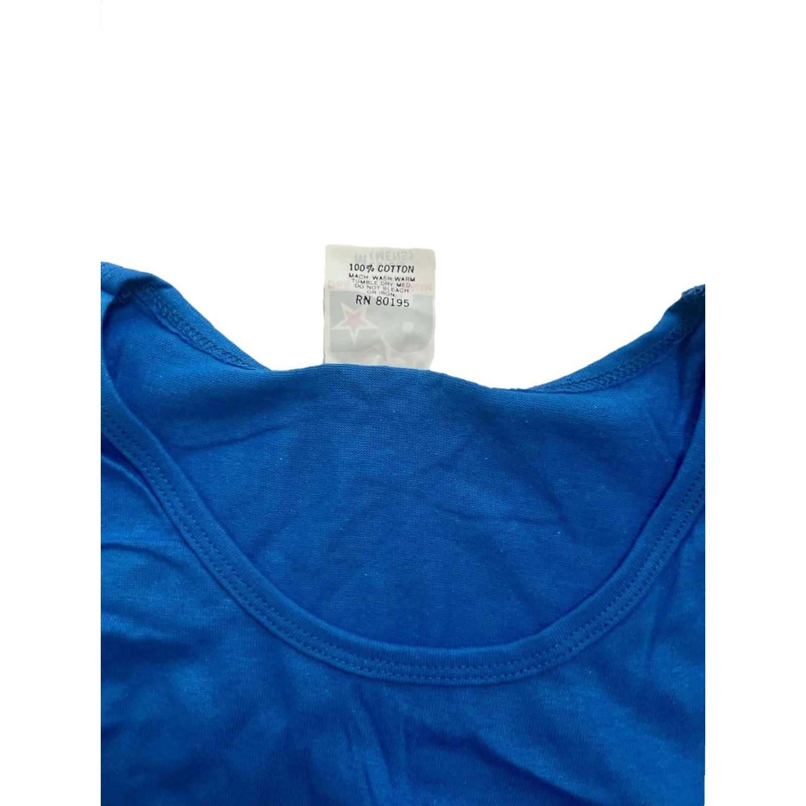 Vintage VINTAGE Alleson Athletic Tank Shirt Mens M Blue 90s Deadstock NWOT 100% Cotton USA Made Size US M / EU 48-50 / 2 - 3 Thumbnail