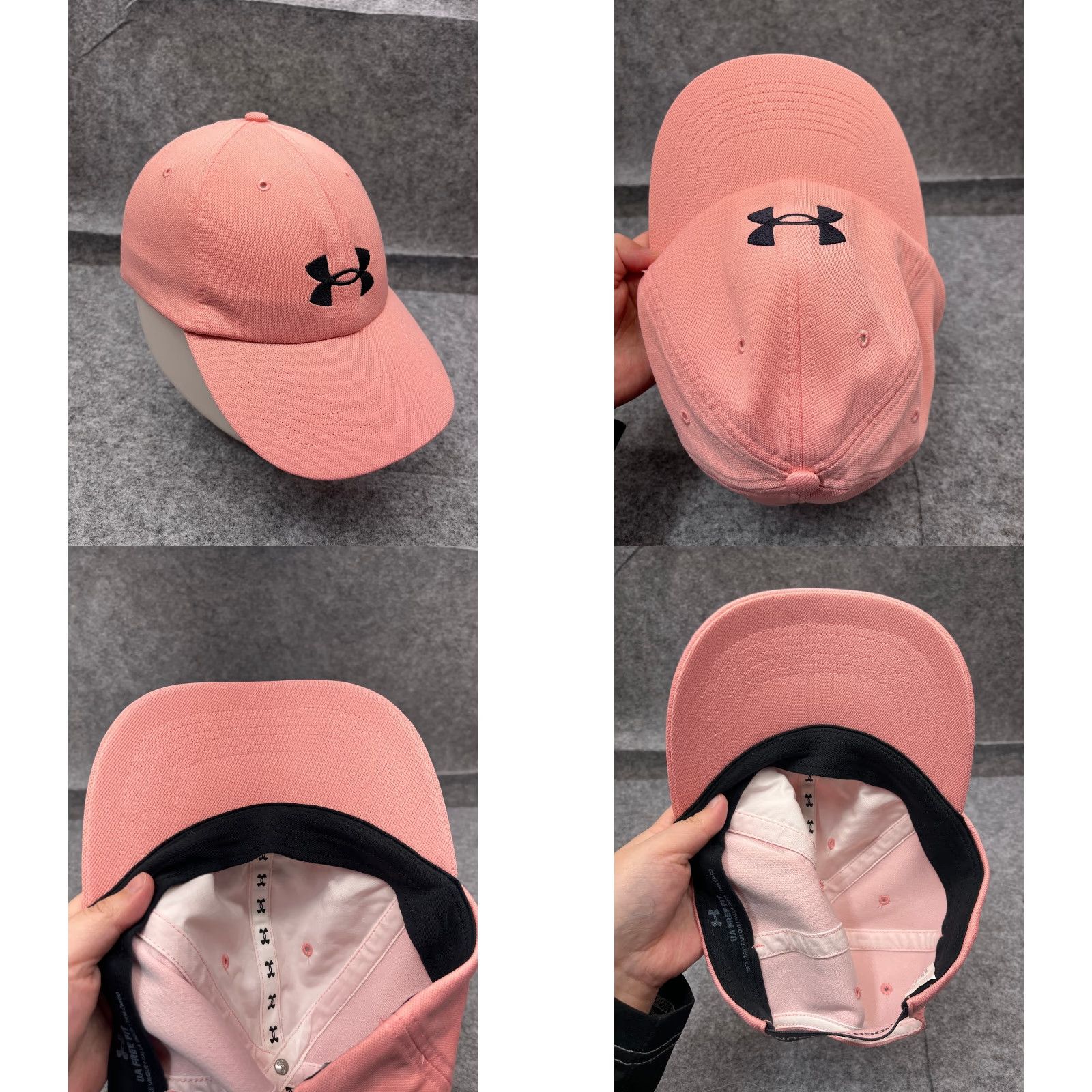 Under Armour Under Armour Hat Cap Fitted Womens One Size Pink Polyester Elastic Free Fit Size ONE SIZE - 8 Thumbnail