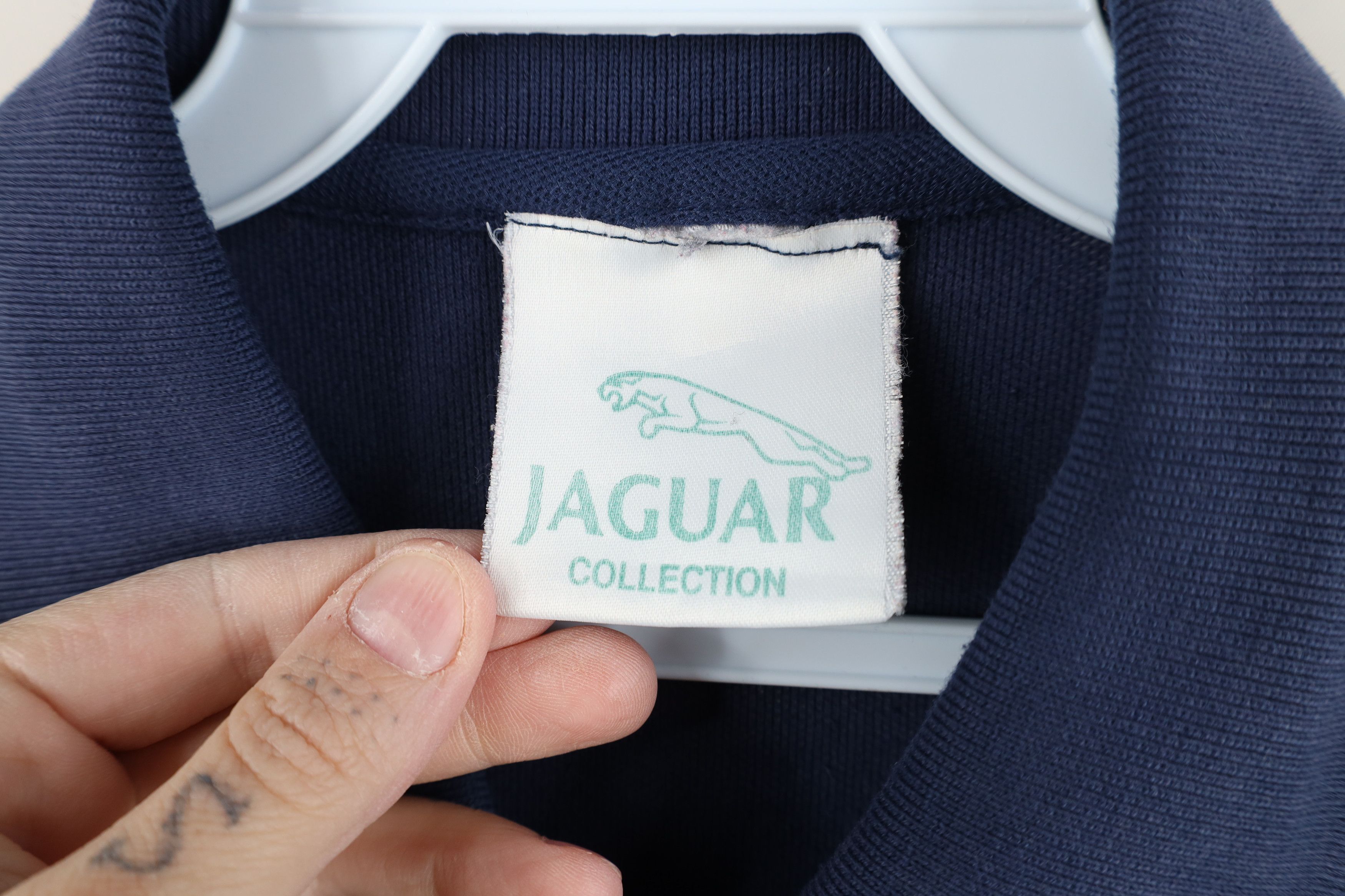 Vintage Vintage 90s Jaguar Car Sun Faded Golf Polo Shirt Blue Size US M / EU 48-50 / 2 - 8 Thumbnail