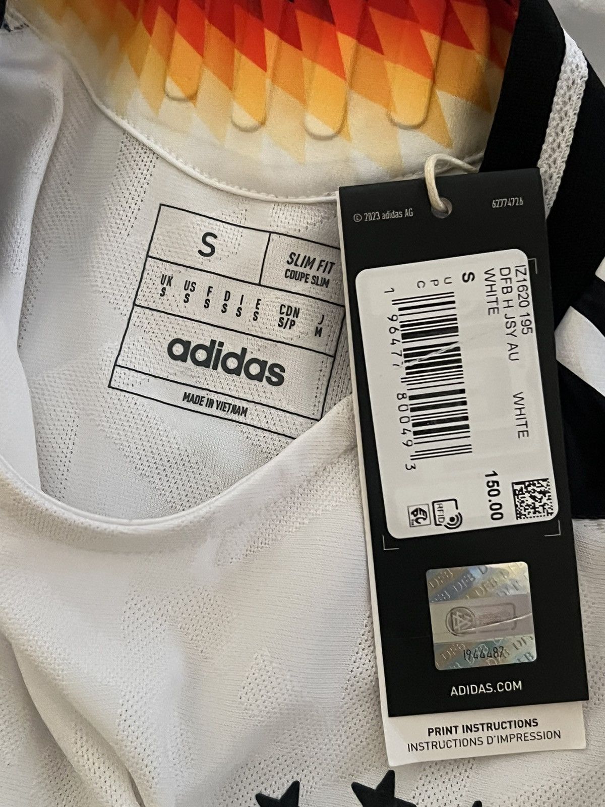 Adidas Germany Home Jersey 2024 Size US S / EU 44-46 / 1 - 3 Thumbnail