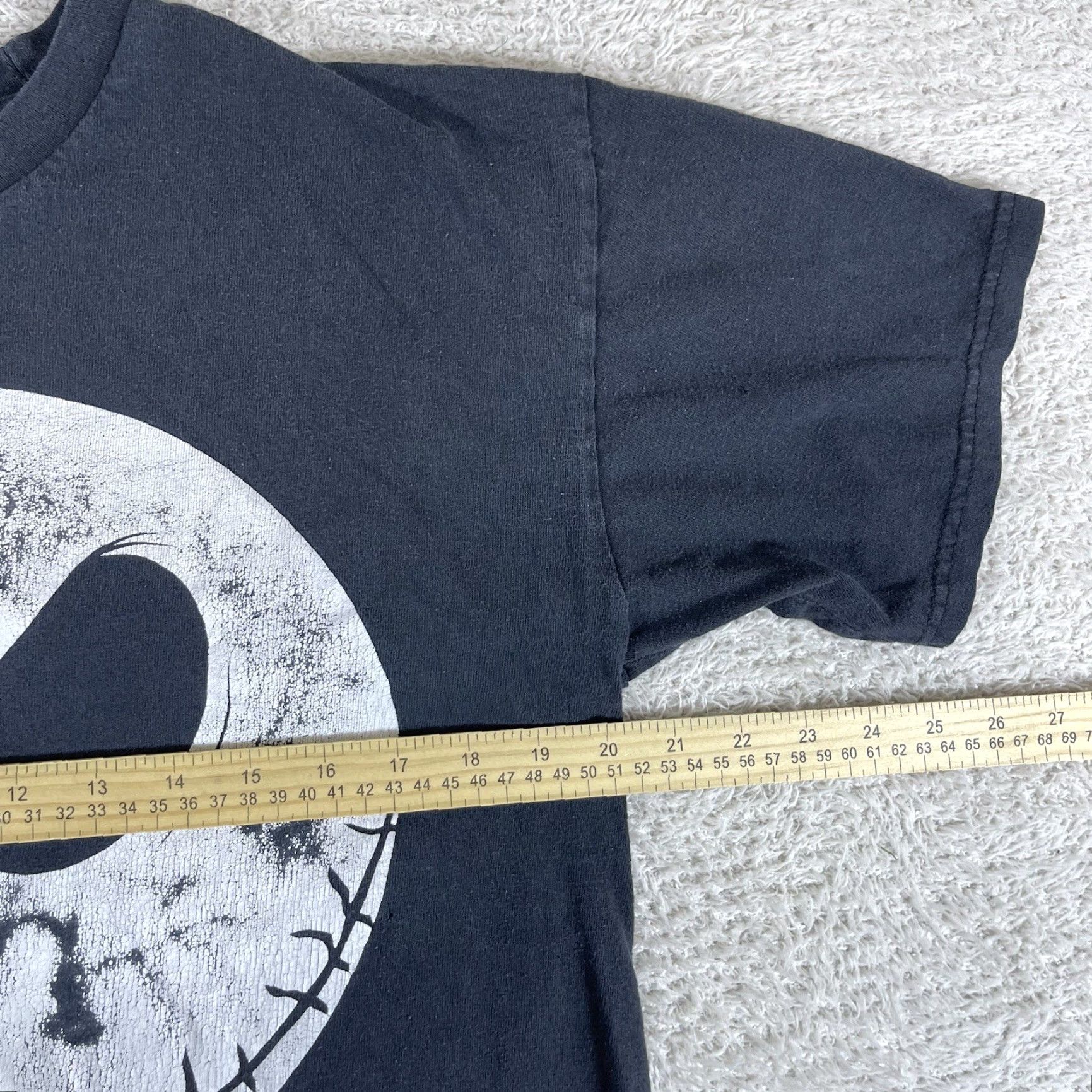 Disney VINTAGE Nightmare Before Christmas T-Shirt Mens Medium Black Jack Skellington Disney Graphic Print 90s Christmas Halloween Goth Emo Hot Topic Size US M / EU 48-50 / 2 - 6 Thumbnail