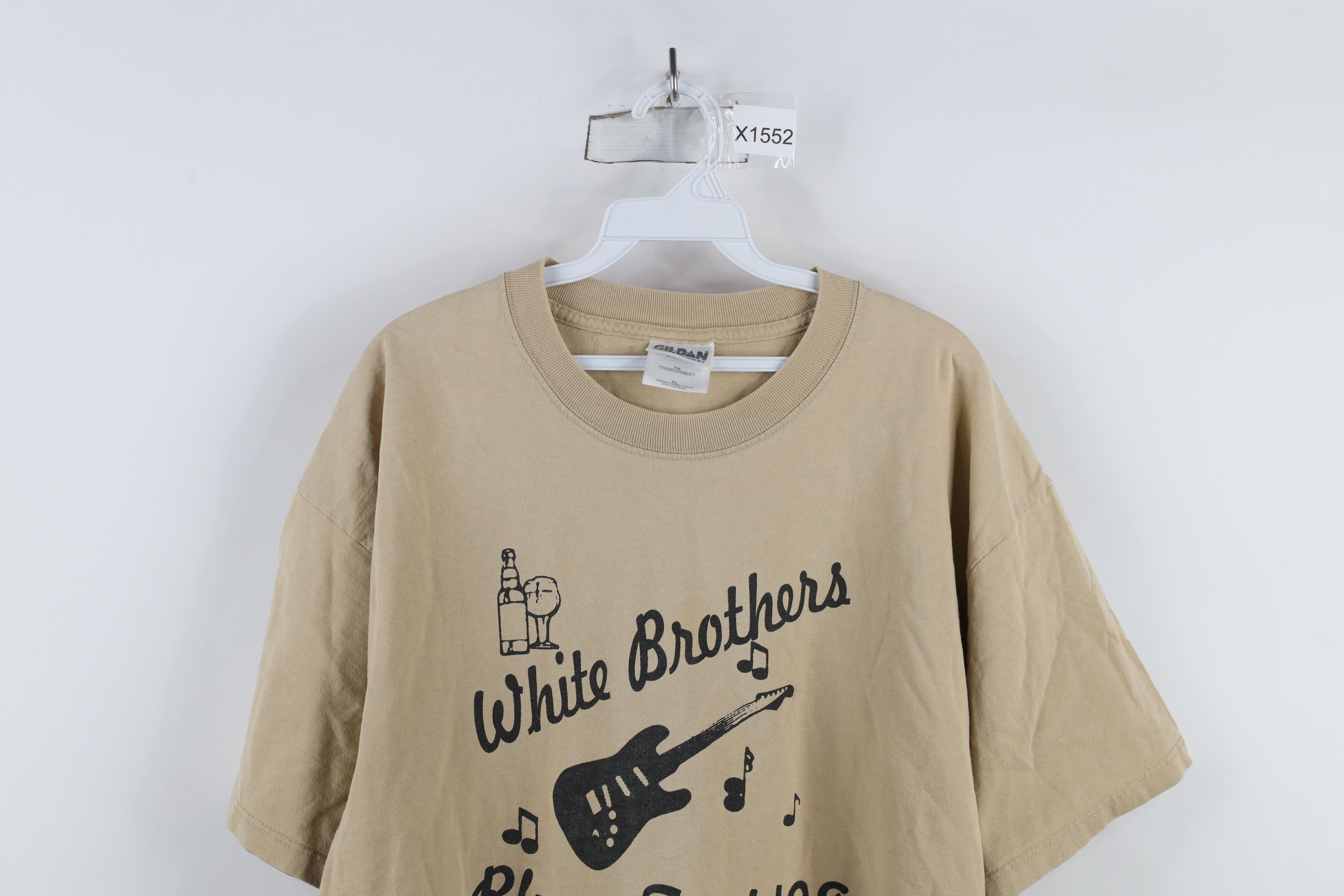 Vintage Vintage 90s White Brothers Blues Fest 1998 T-Shirt Beige Size US XL / EU 56 / 4 - 2 Thumbnail