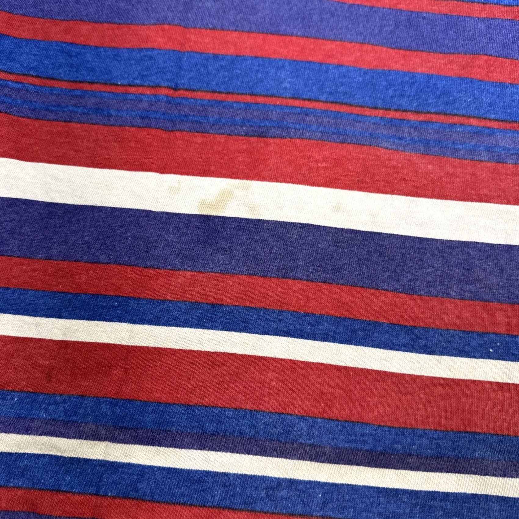 Vintage VINTAGE Unionbay Striped Shirt USA Made Embroidered Logo Tee XL Men’s Red Blue Size US XL / EU 56 / 4 - 8 Thumbnail