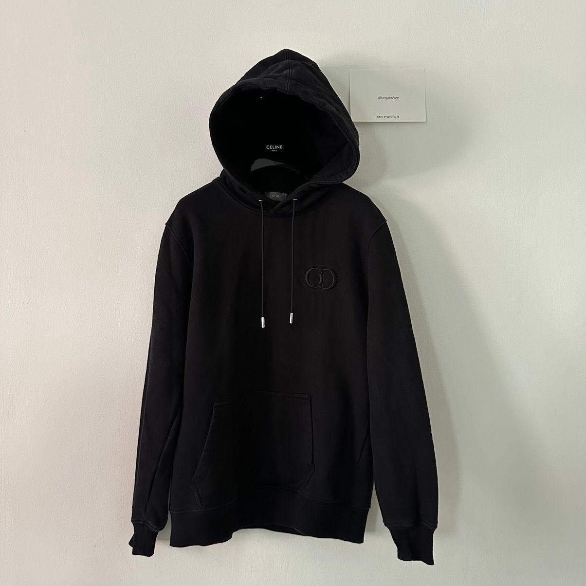 Pre-owned Dior Cd Icon Logo Hoodie In Black