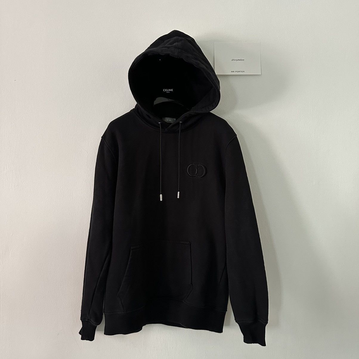 image of Dior Cd Icon Logo Hoodie in Black, Men's (Size Medium)