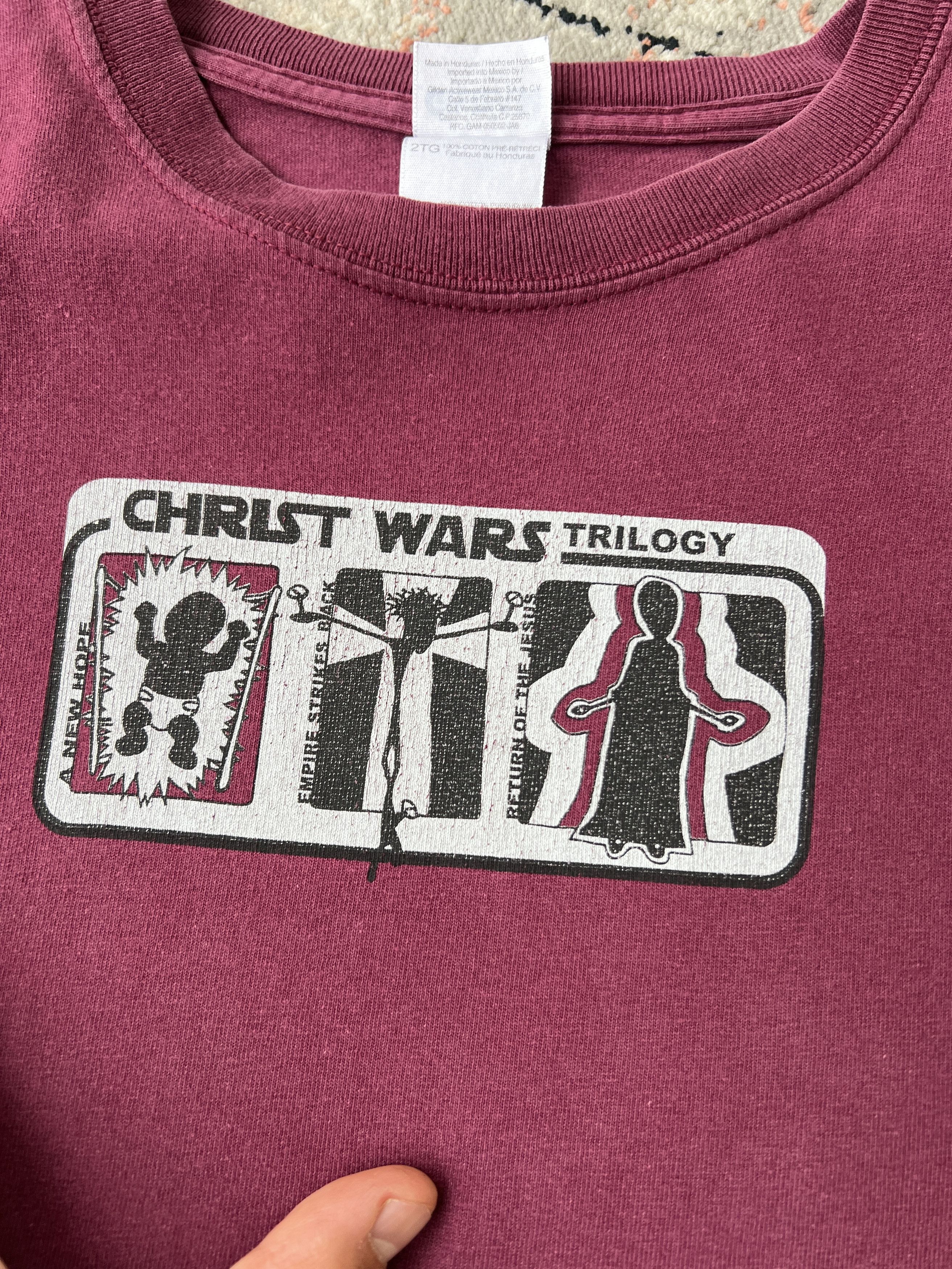 Star Wars Christ Wars Trilogy Vintage Tee Size US XXL / EU 58 / 5 - 2 Thumbnail