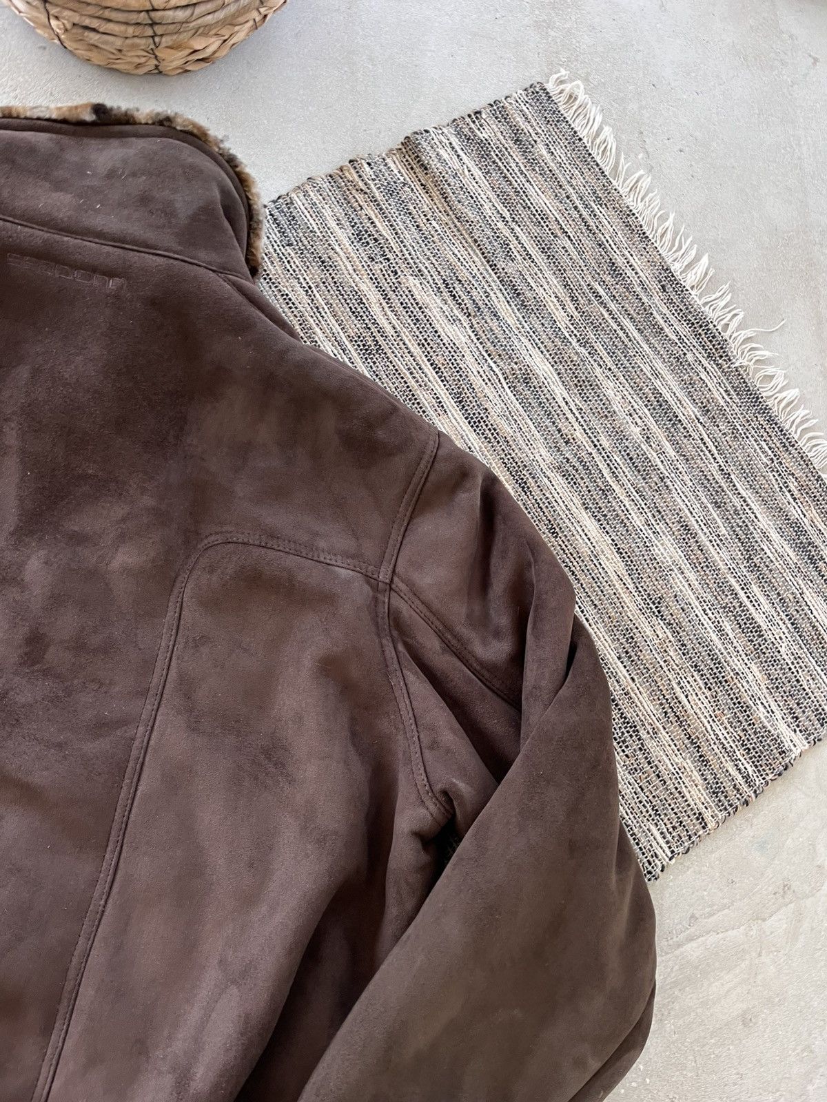 Sean John Sean John Shearling Coat Brown Jacket Faux Fur Suede Style Size US XXL / EU 58 / 5 - 16 Thumbnail