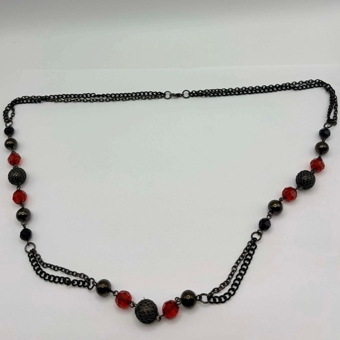 Other Red & Black Beaded Necklace Size ONE SIZE - 3 Thumbnail