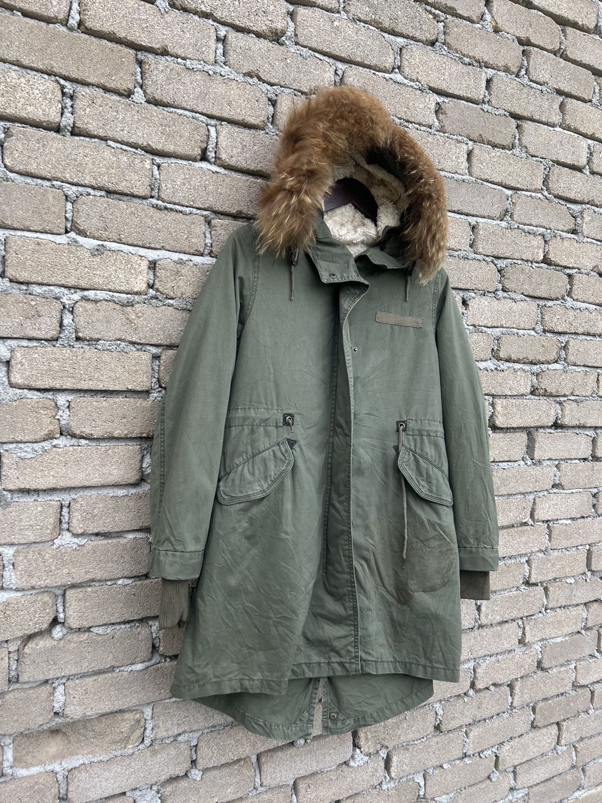 Japanese Brand M65 Fishtail Parkas With Fur Hoodie For Women Size M / US 6-8 / IT 42-44 - 3 Thumbnail