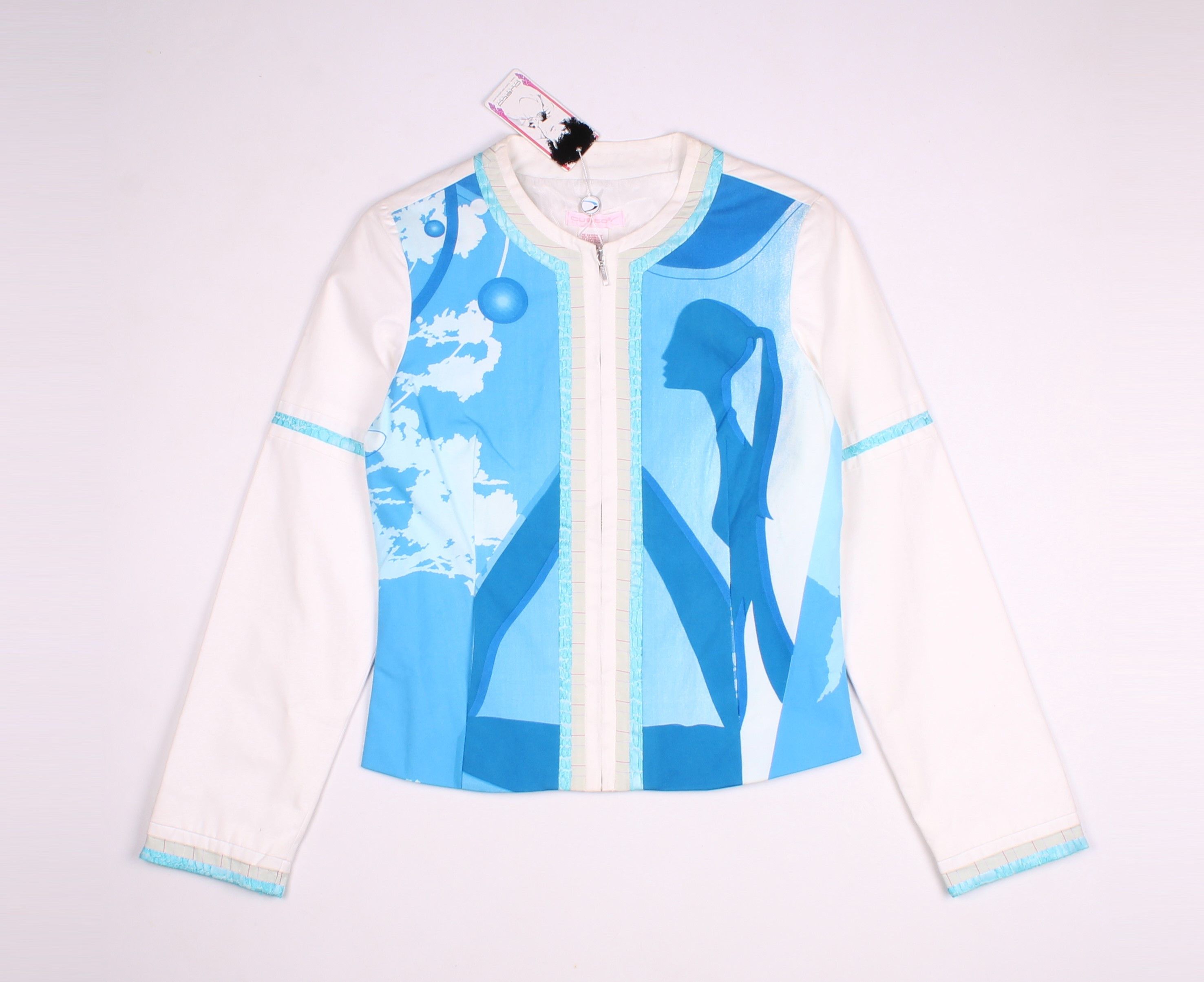 Custo Barcelona × Vintage Vintage Custo Barcelona Y2K Kidcore Printed Light Jacket Size XS / US 0-2 / IT 36-38 - 4 Thumbnail