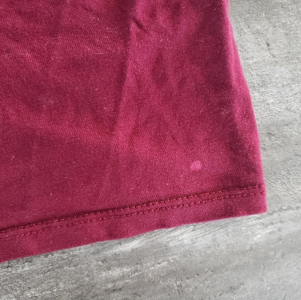 Designer Burgundy Drawstring Ambiance Cropped Short Sleeve Size L / US 10 / IT 46 - 3 Thumbnail