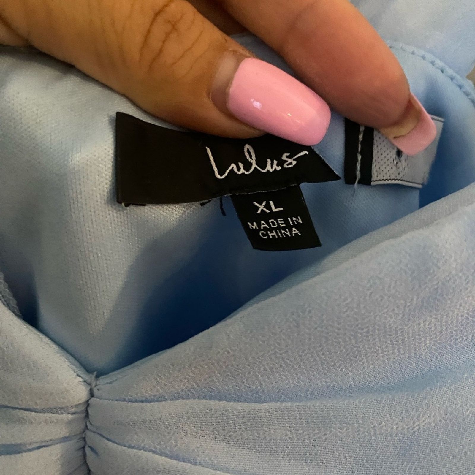 Other Lulus Radiant Charisma Light Blue Chiffon Maxi Dress XL Size XL / US 12-14 / IT 48-50 - 7 Thumbnail
