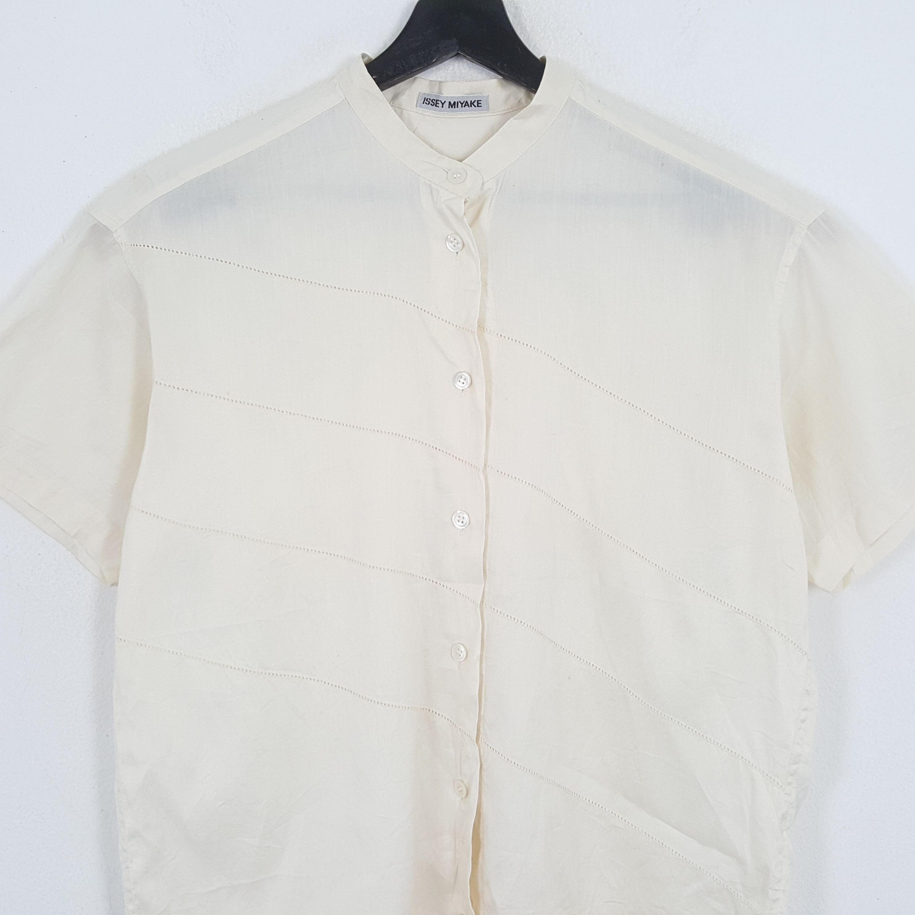 Designer × Issey Miyake × Vintage ISSEY MIYAKE Japanese Designer Fashion Casual Style Shirt Size US M / EU 48-50 / 2 - 2 Thumbnail