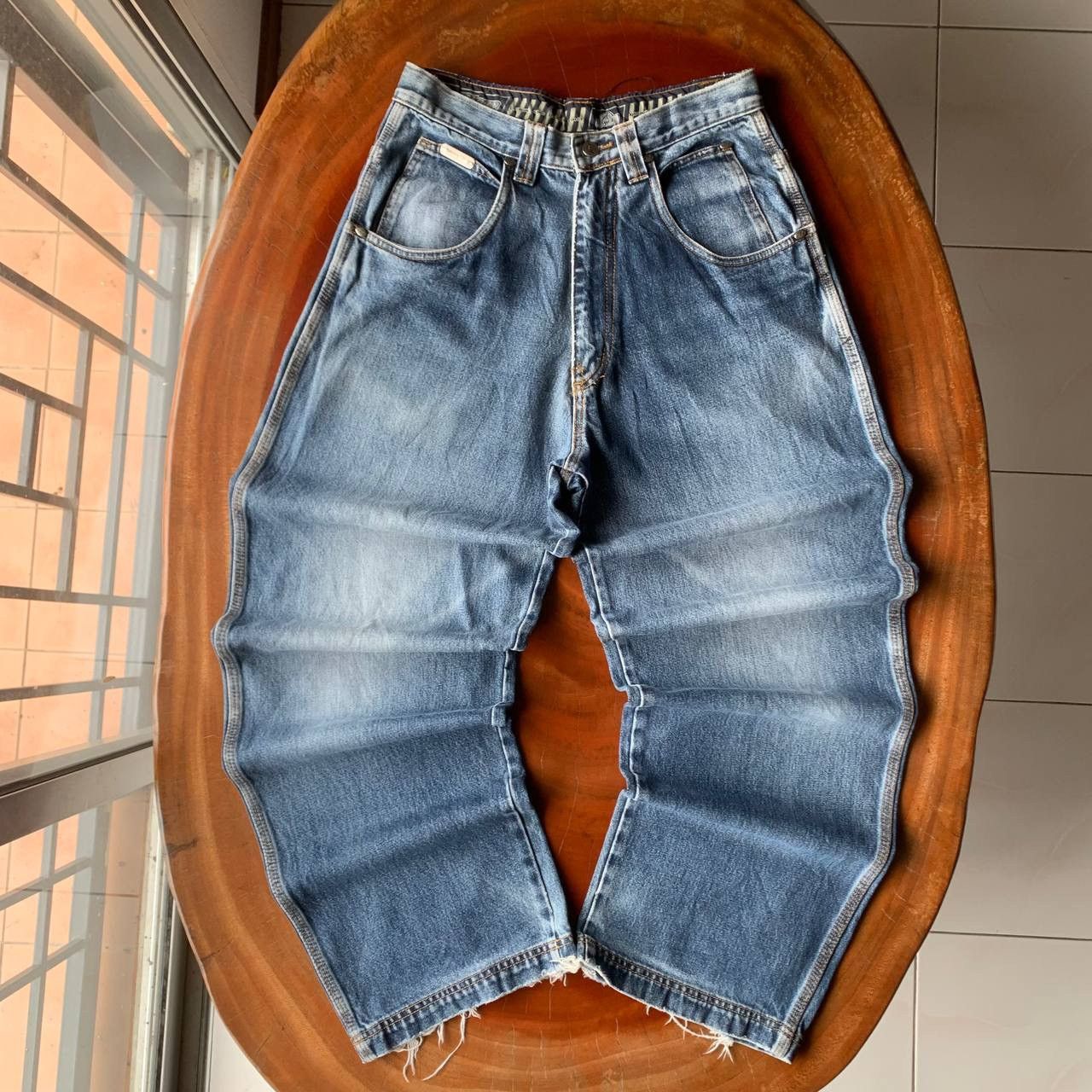 Wu-Tang Clan Vintage Y2K Johnny Blaze Ghost Rider Baggy Blue Denim Pants Size US 30 / EU 46 - 2 Thumbnail