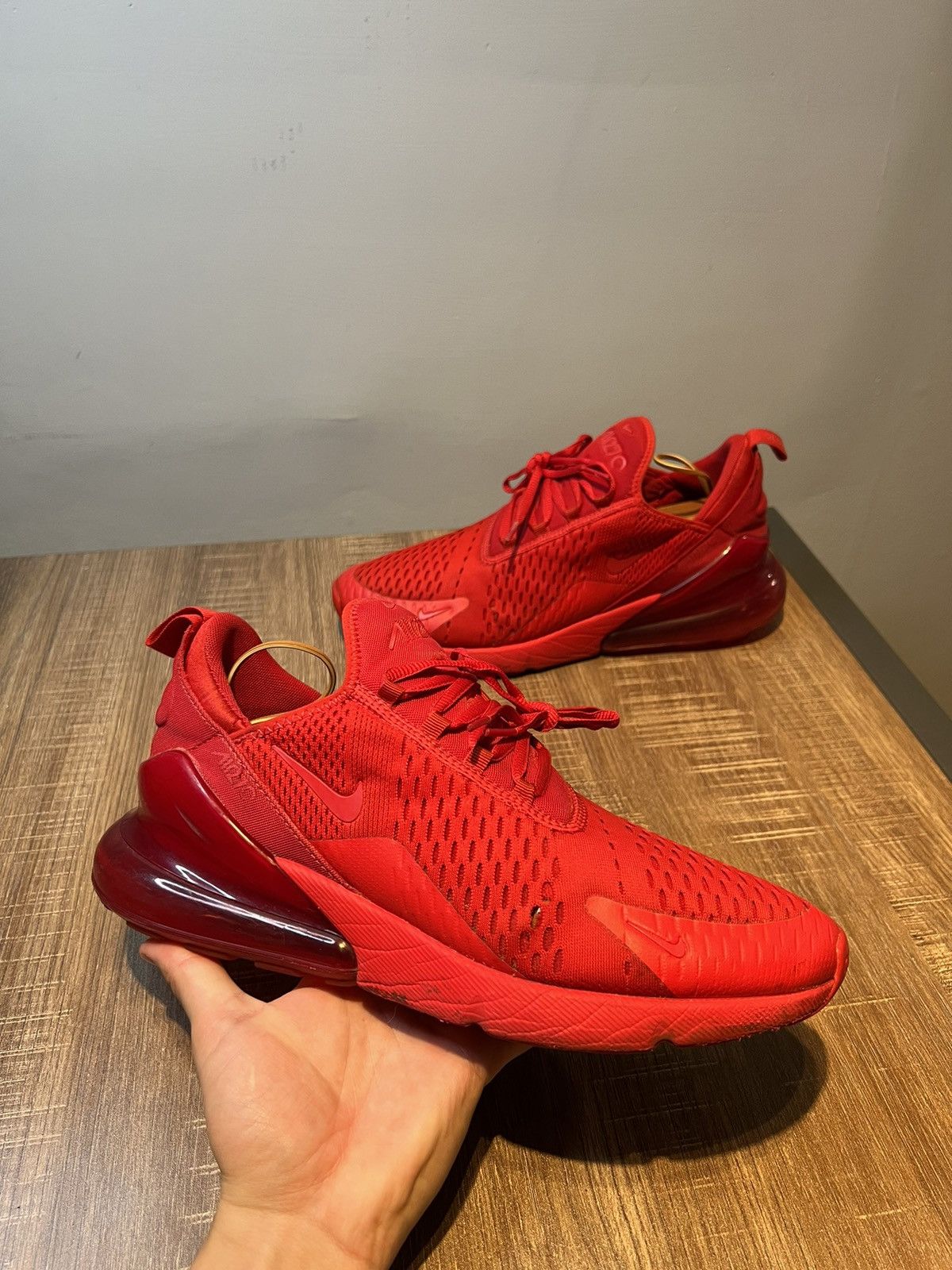 Nike Nike Air Max 270 Men's Size 11 Triple University Red Shoes Size US 11 / EU 44 - 1 Thumbnail