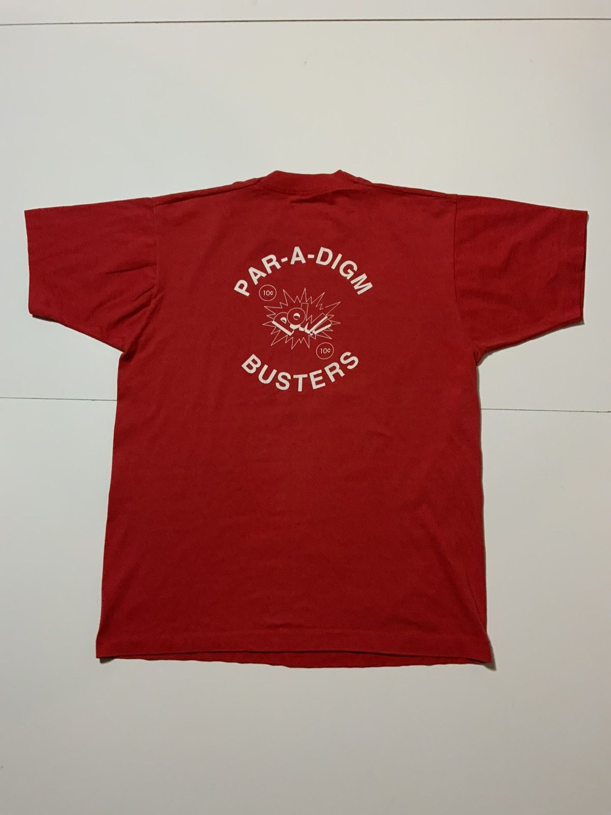 Fruit Of The Loom × Vintage VTG Paradigm Busters Pow! Single Stitch 50/50 T-Shirt Size US L / EU 52-54 / 3 - 1 Thumbnail