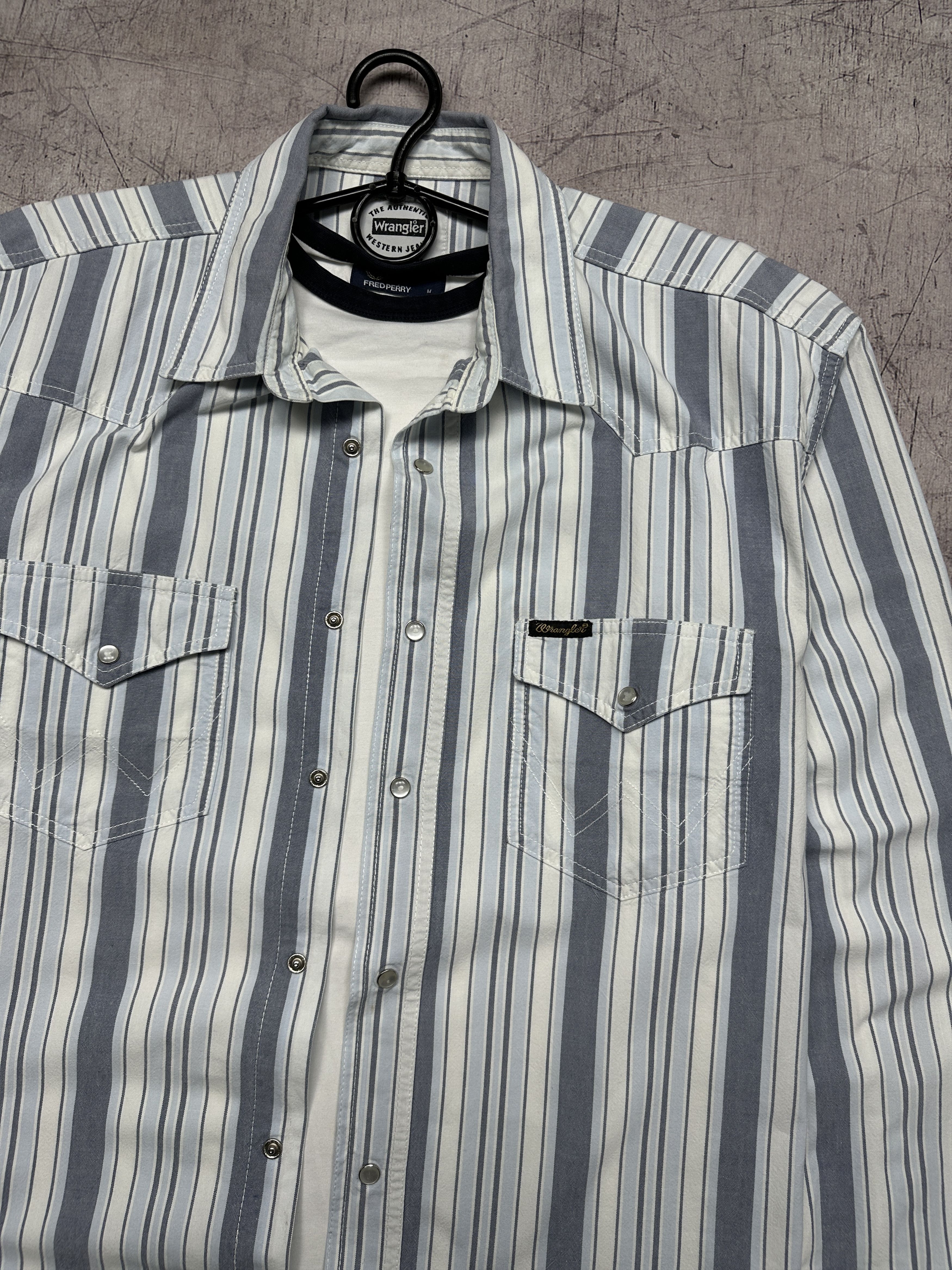 Wrangler Wrangler Vintage Mens Heavy Cotton Striped Shirt Size US L / EU 52-54 / 3 - 2 Thumbnail