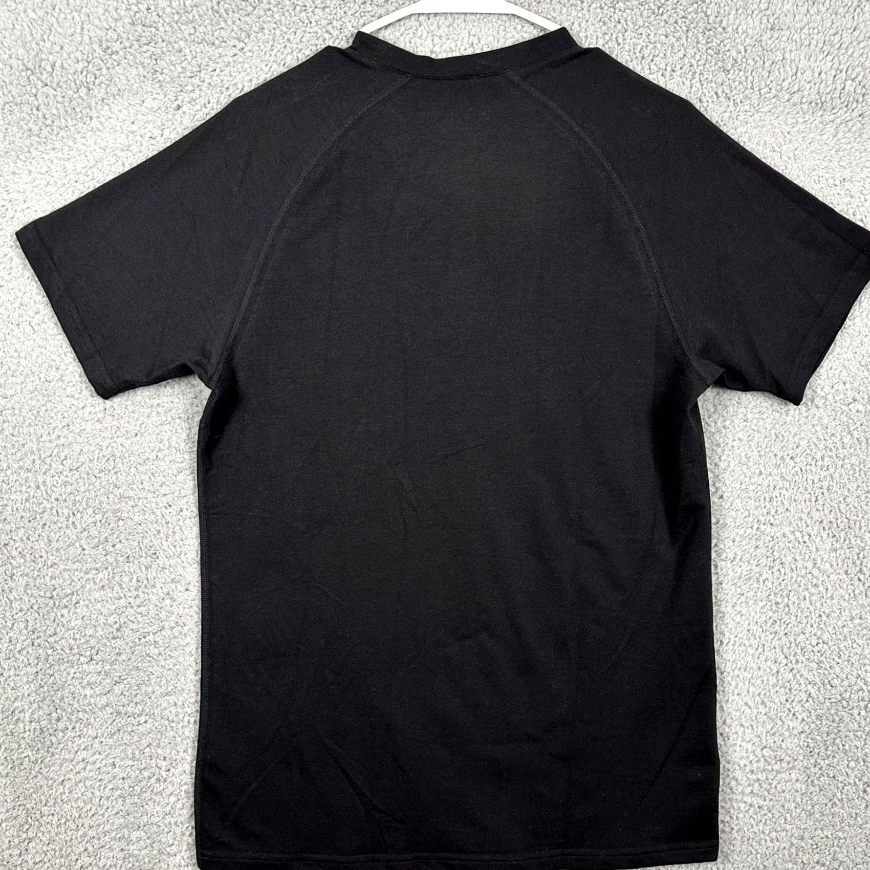 Vintage BYLT Henley Tee T-Shirt Men Small Black Short Sleeve Crew Premium Logo 67% Polyester 28% Cotton 5% Spandex Breathable Stretch Size US S / EU 44-46 / 1 - 3 Thumbnail
