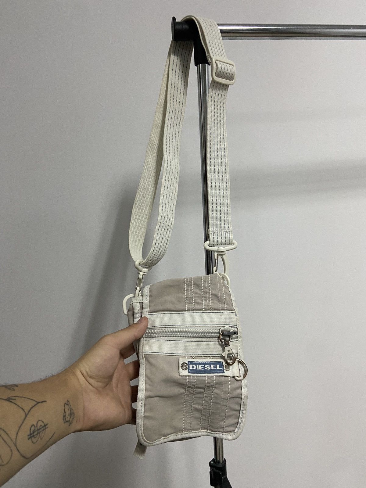 Diesel × Vintage Diesel Vintage Shoulder Bag Messenger Y2K Style Small Logo Size ONE SIZE - 1 Thumbnail