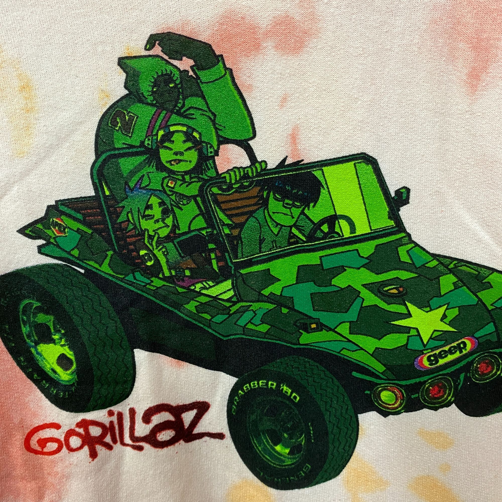 Other Gorillaz Self-Titled Album Cover Tie-Dye Hoodie Size 2XL Size US XXL / EU 58 / 5 - 4 Thumbnail