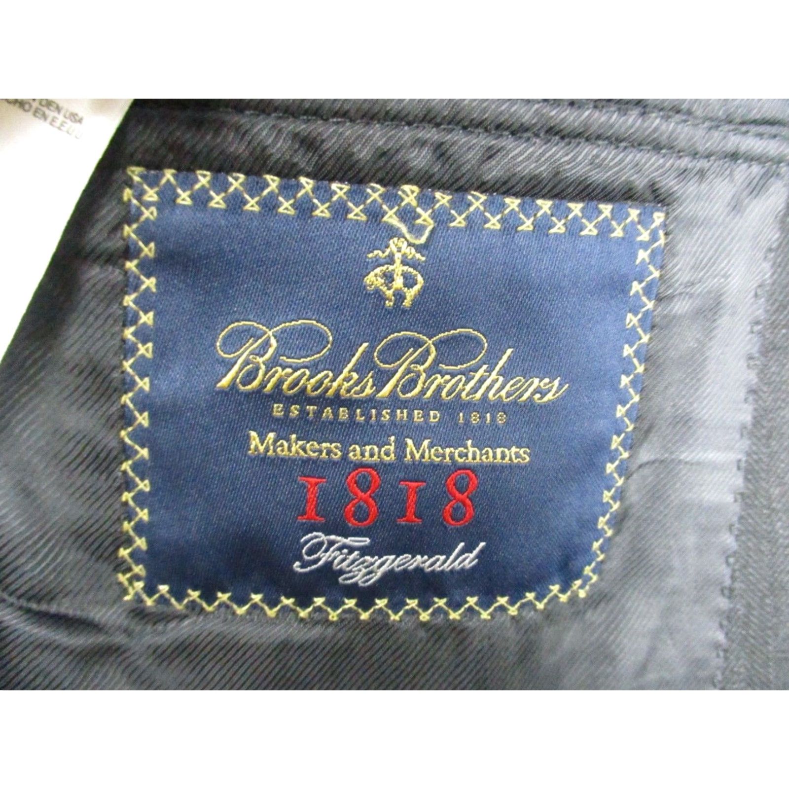 Brooks Brothers Brooks Brothers Makers 1818 Sport Coat 42R Gray Saxxon Wool Madison Fit Wool Blazer Notch Lapel Plaid Regular 2-Button Single-Breasted Men Jacket Size 42R - 2 Thumbnail