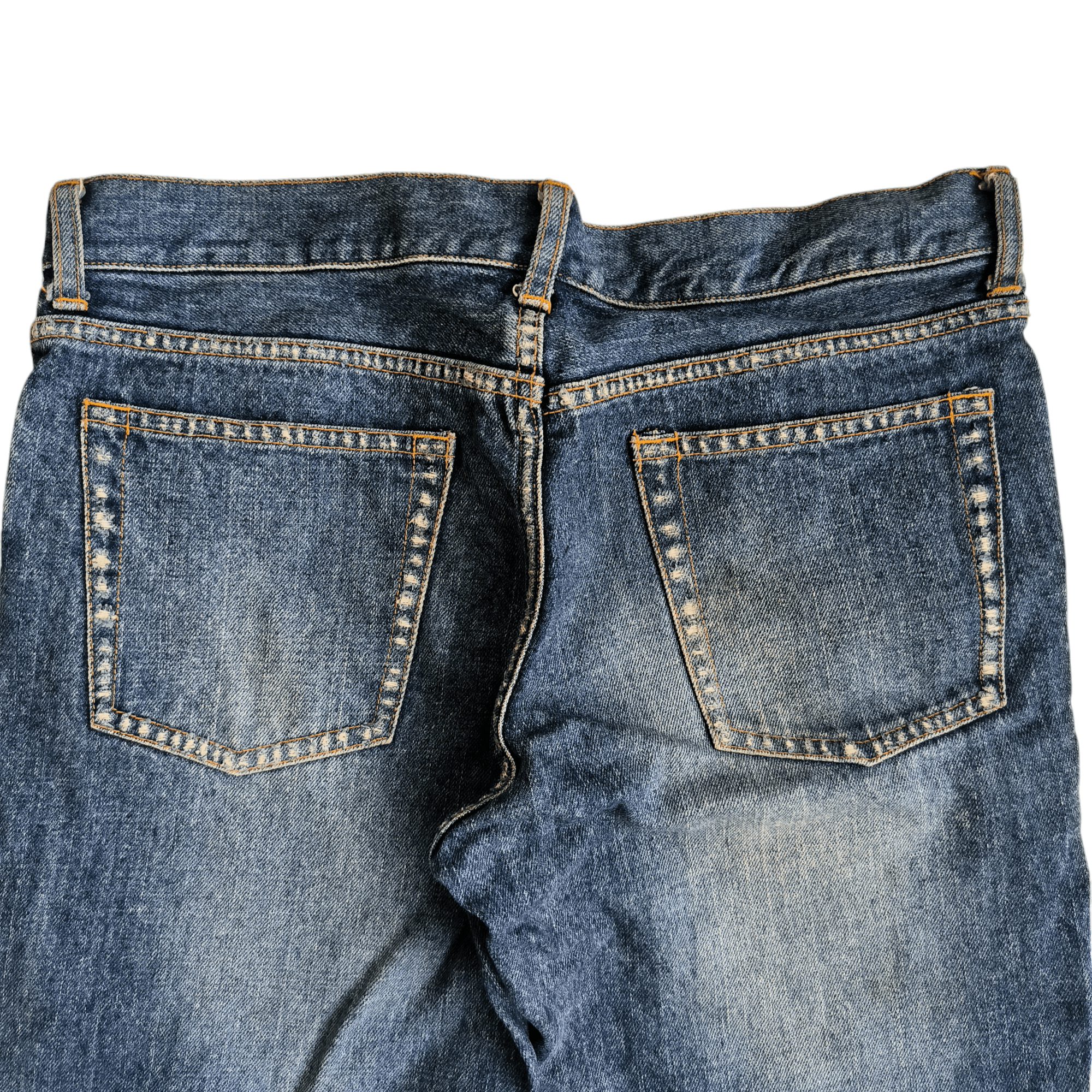 Japanese Brand Vintage 2000s Random Production Japan Distressed Jeans Size US 32 / EU 48 - 10 Thumbnail
