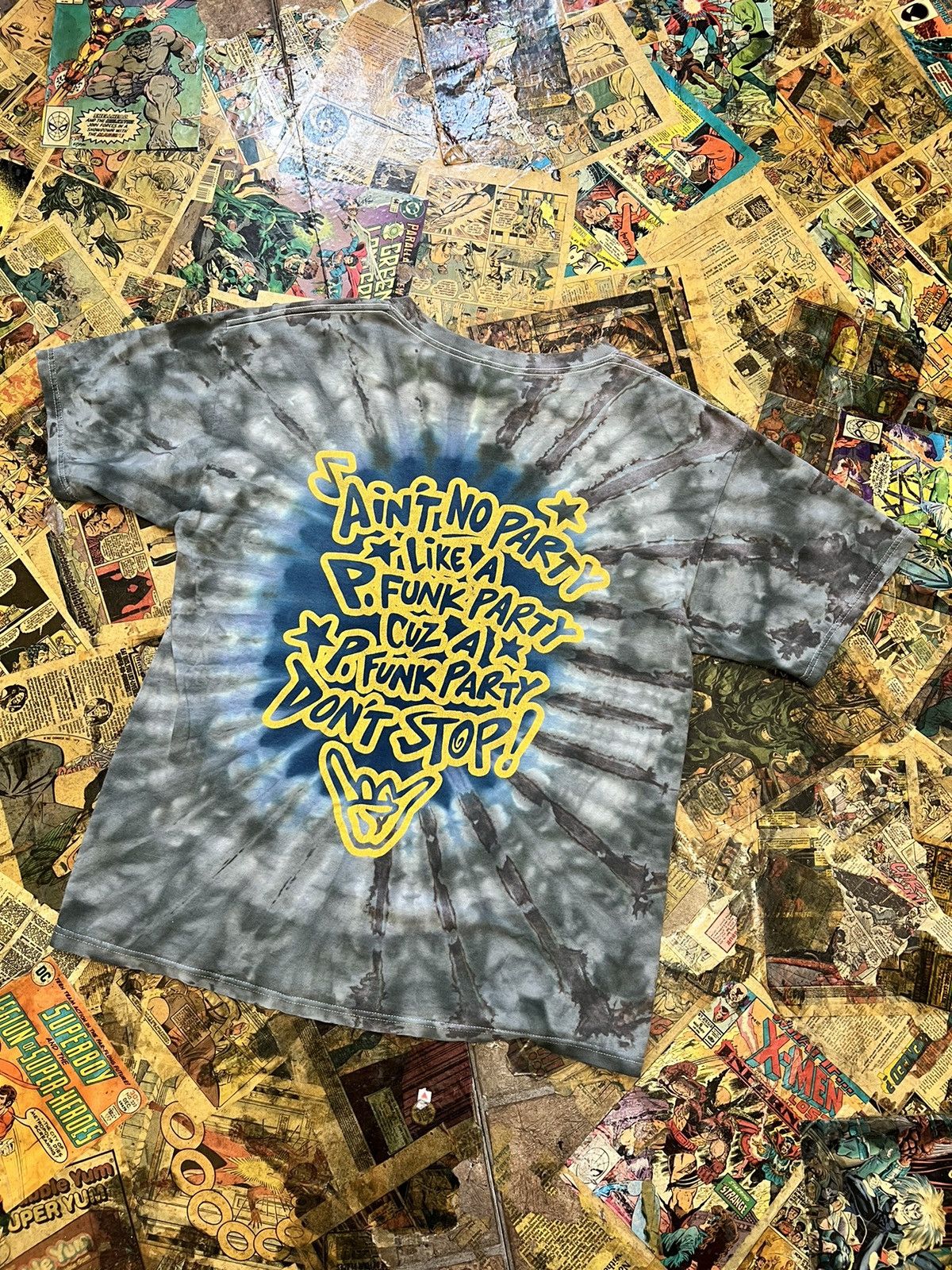 Band Tees × Vintage 90’s George Clinton Tie Dye t-shirt Size US L / EU 52-54 / 3 - 2 Thumbnail