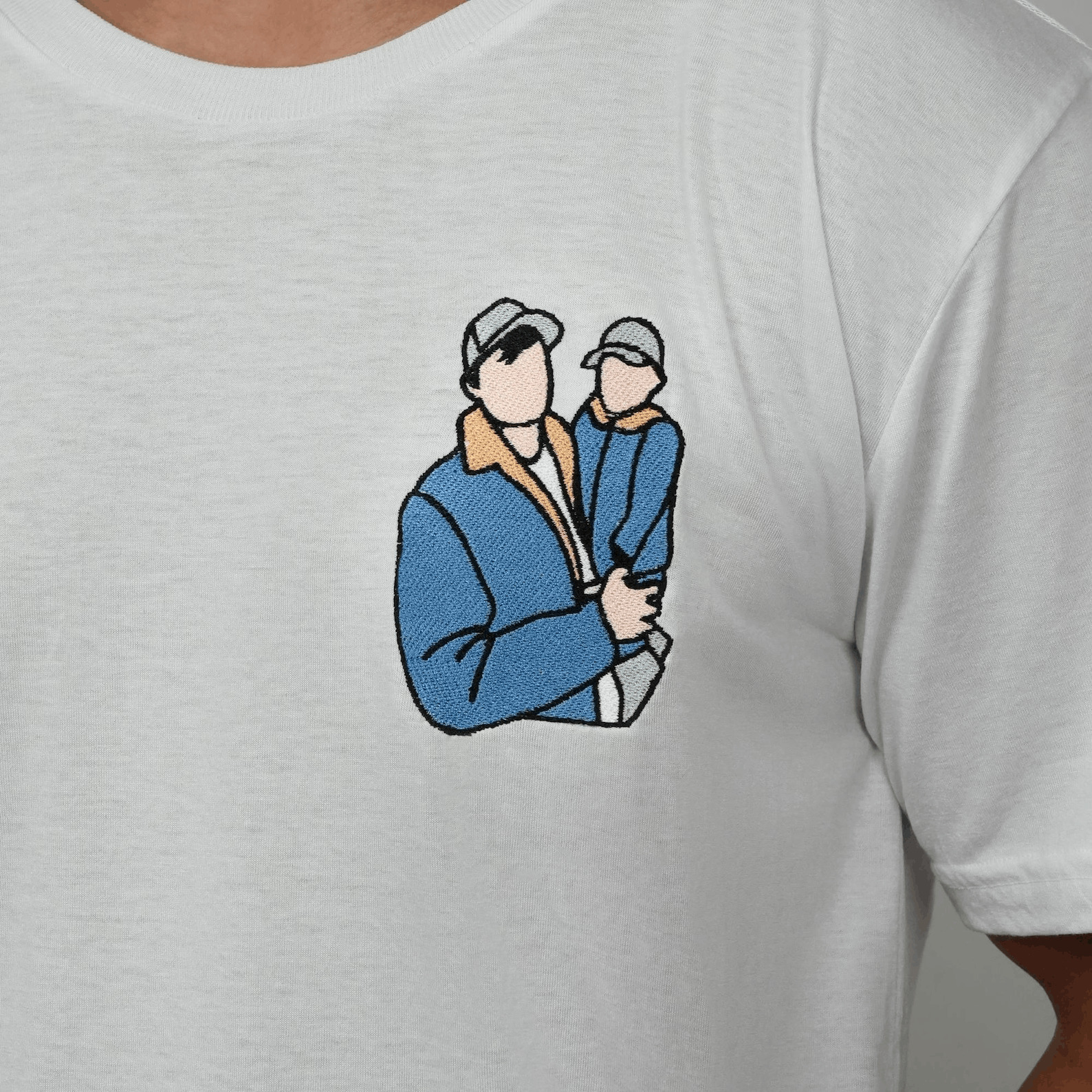 Other Custom Embroidered Portrait T-Shirt Size US M / EU 48-50 / 2 - 5 Thumbnail