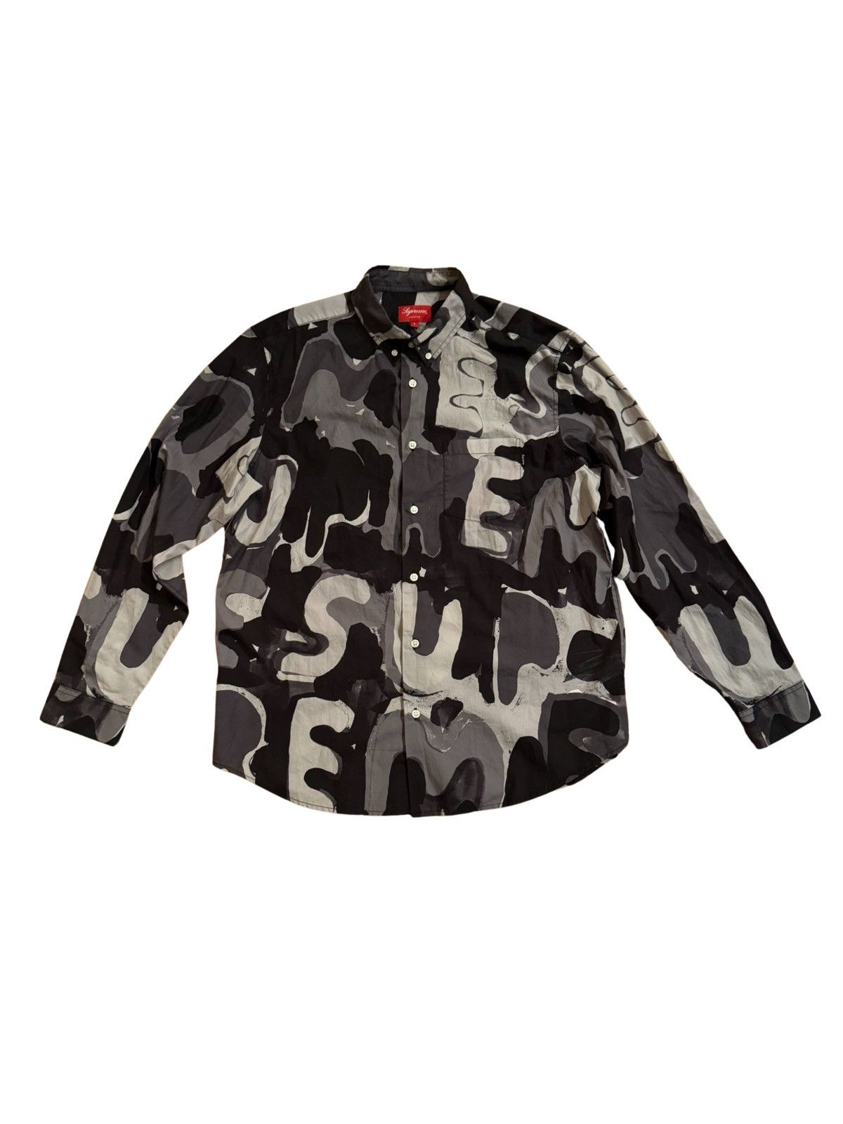 Supreme 🔥2020 Supreme Painted Logo Shirt/Supreme Multicolor Shirt Size US L / EU 52-54 / 3 - 2 Thumbnail