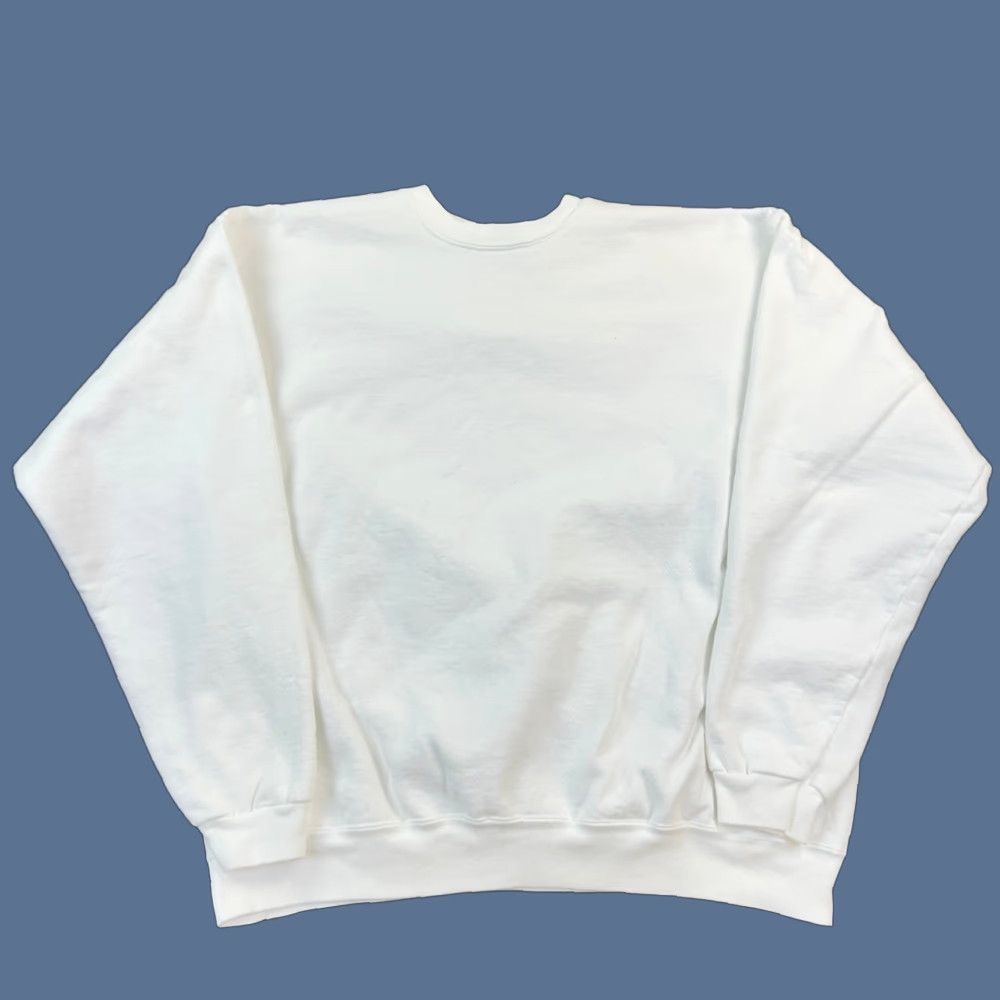 Vintage VINTAGE Cotton Deluxe Sweatshirt Mens XL White Crewneck Pullover USA Made Size US XL / EU 56 / 4 - 1 Thumbnail