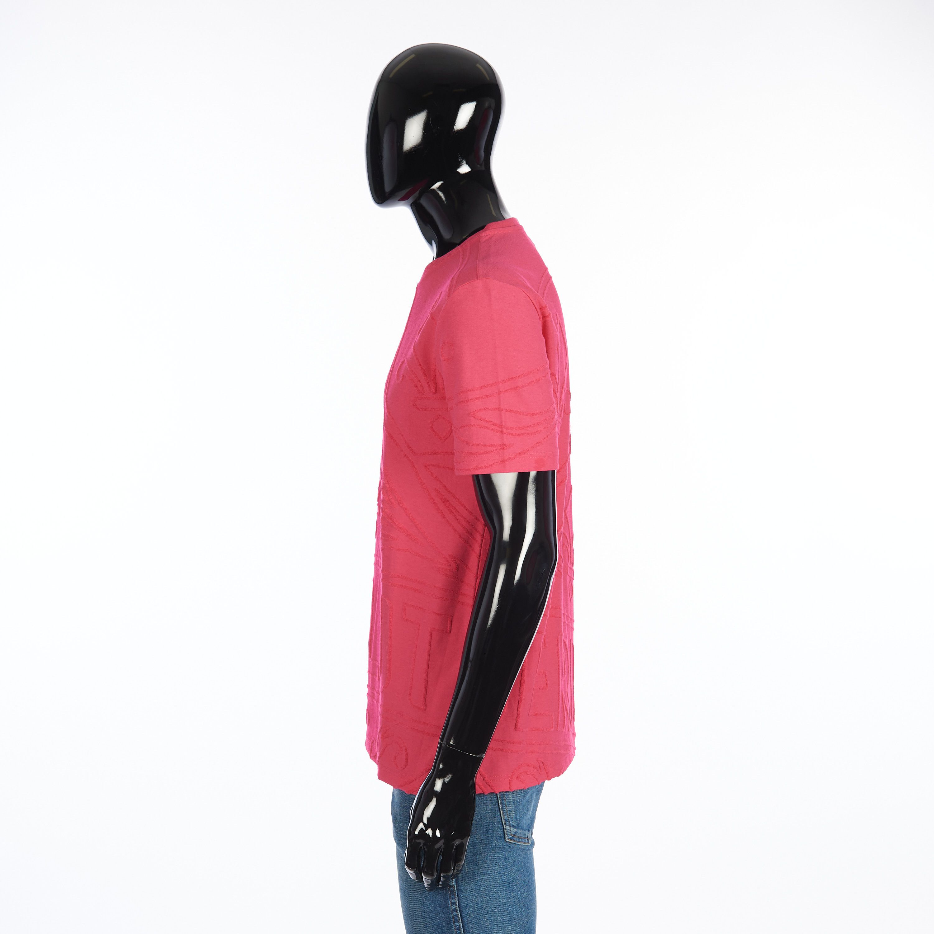 Berluti Iconic Scritto Tshirt In Pink Cotton Terry Size US S / EU 44-46 / 1 - 4 Thumbnail