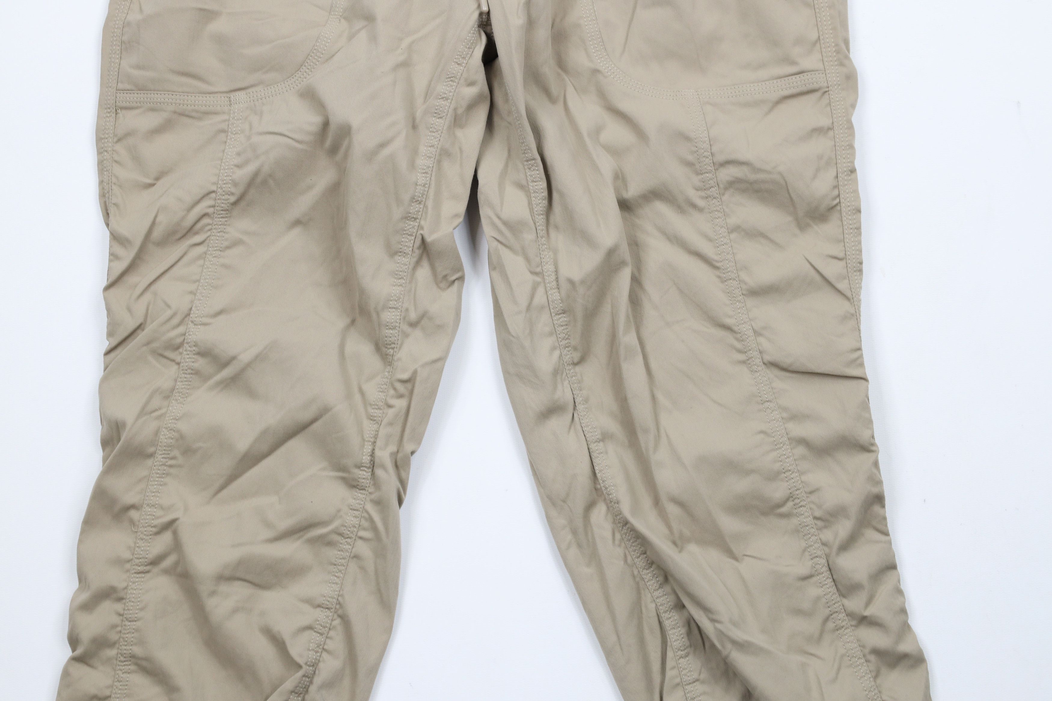 The North Face × Vintage The North Face Spell Out Cuffed Capris Joggers Pants Beige Size 27" / US 4 / IT 40 - 3 Thumbnail