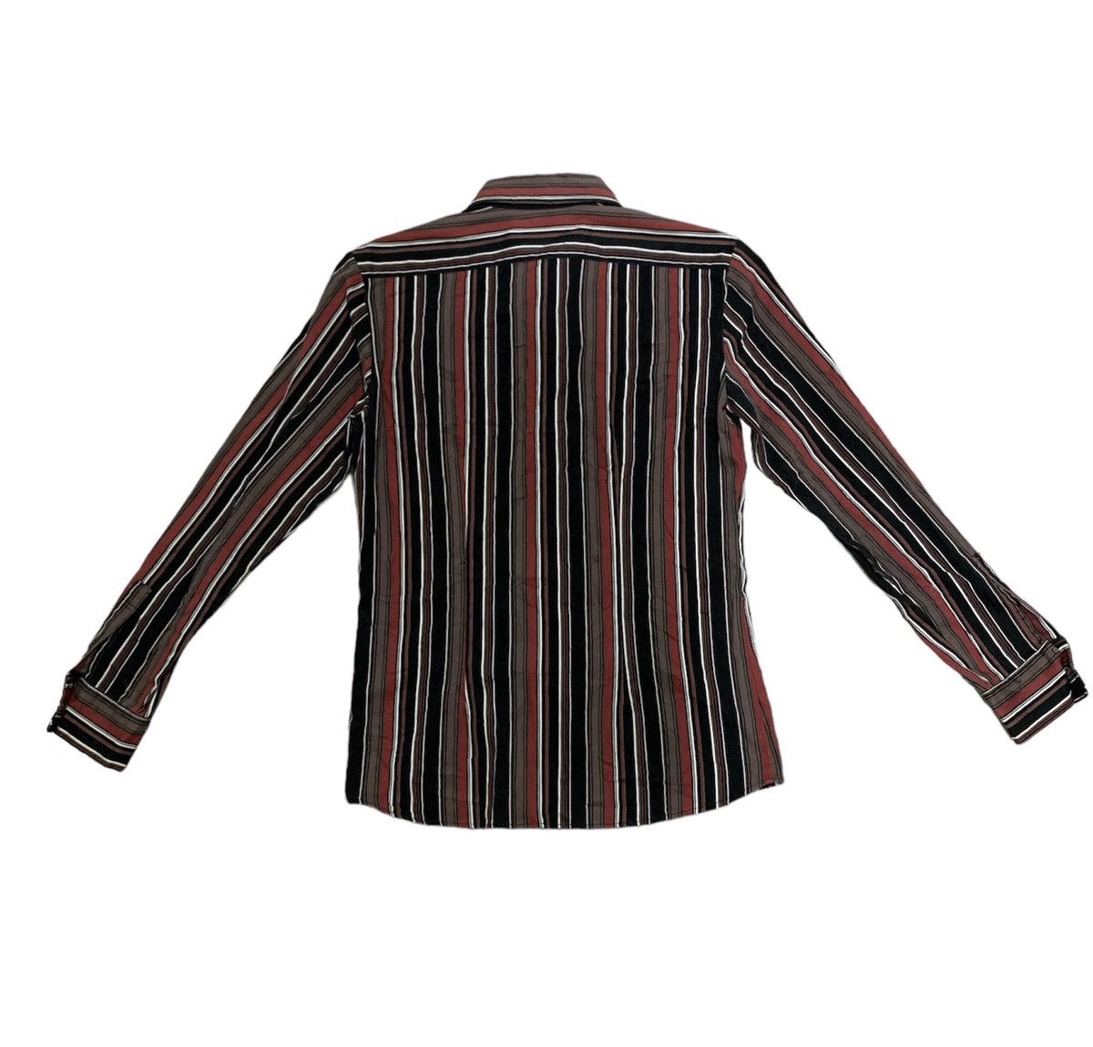 Tornado Mart Tornado Mart Striped Button Up Shirt Size US M / EU 48-50 / 2 - 2 Thumbnail