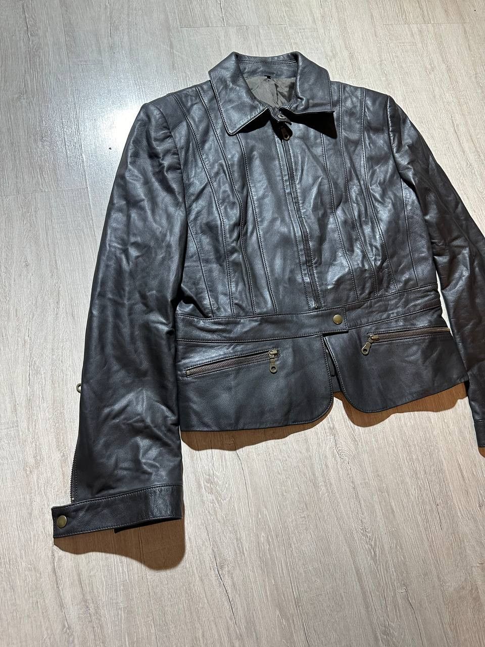 Japanese Brand Archive y2k cropped leather jacket Size M / US 6-8 / IT 42-44 - 2 Thumbnail