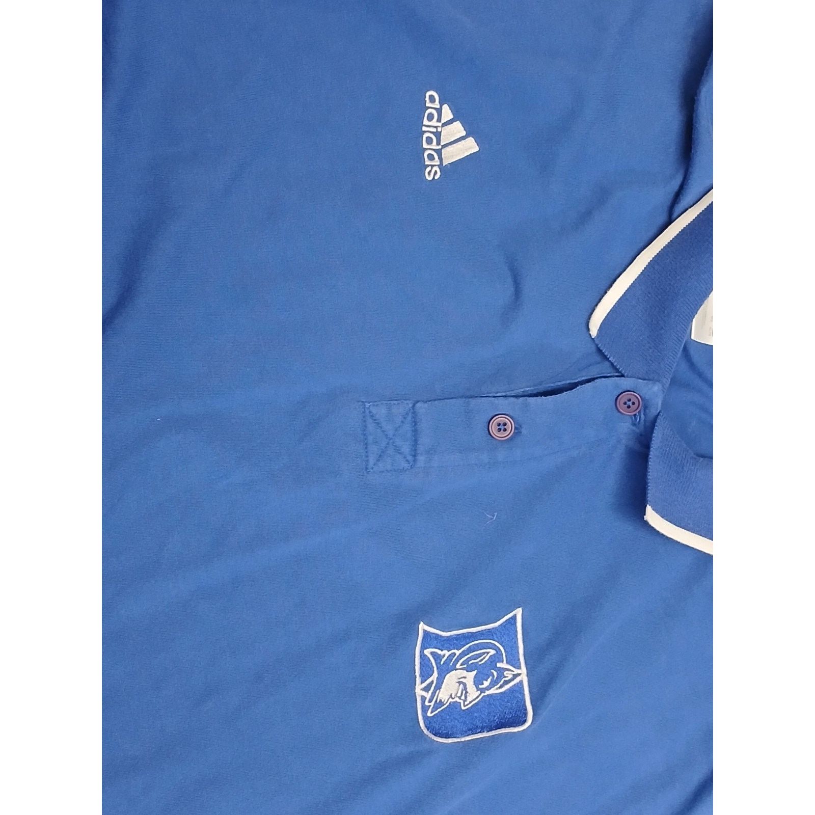Adidas Adidas Duke University (XL) Blue Button Collar Polo Shirt Size US XL / EU 56 / 4 - 5 Thumbnail