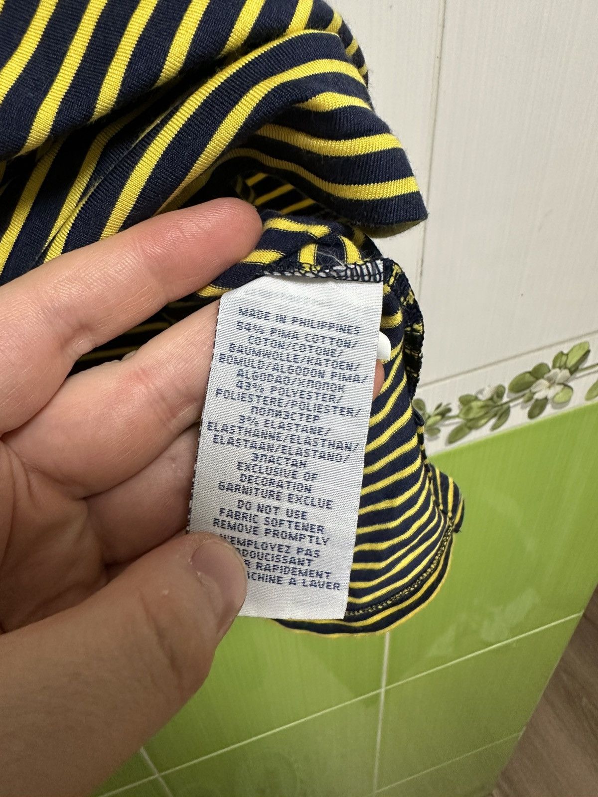 Polo Ralph Lauren × Ralph Lauren Vintage Polo Ralph Lauren PRO FIT Polo Shirt Yellow Stripe Size US M / EU 48-50 / 2 - 4 Thumbnail