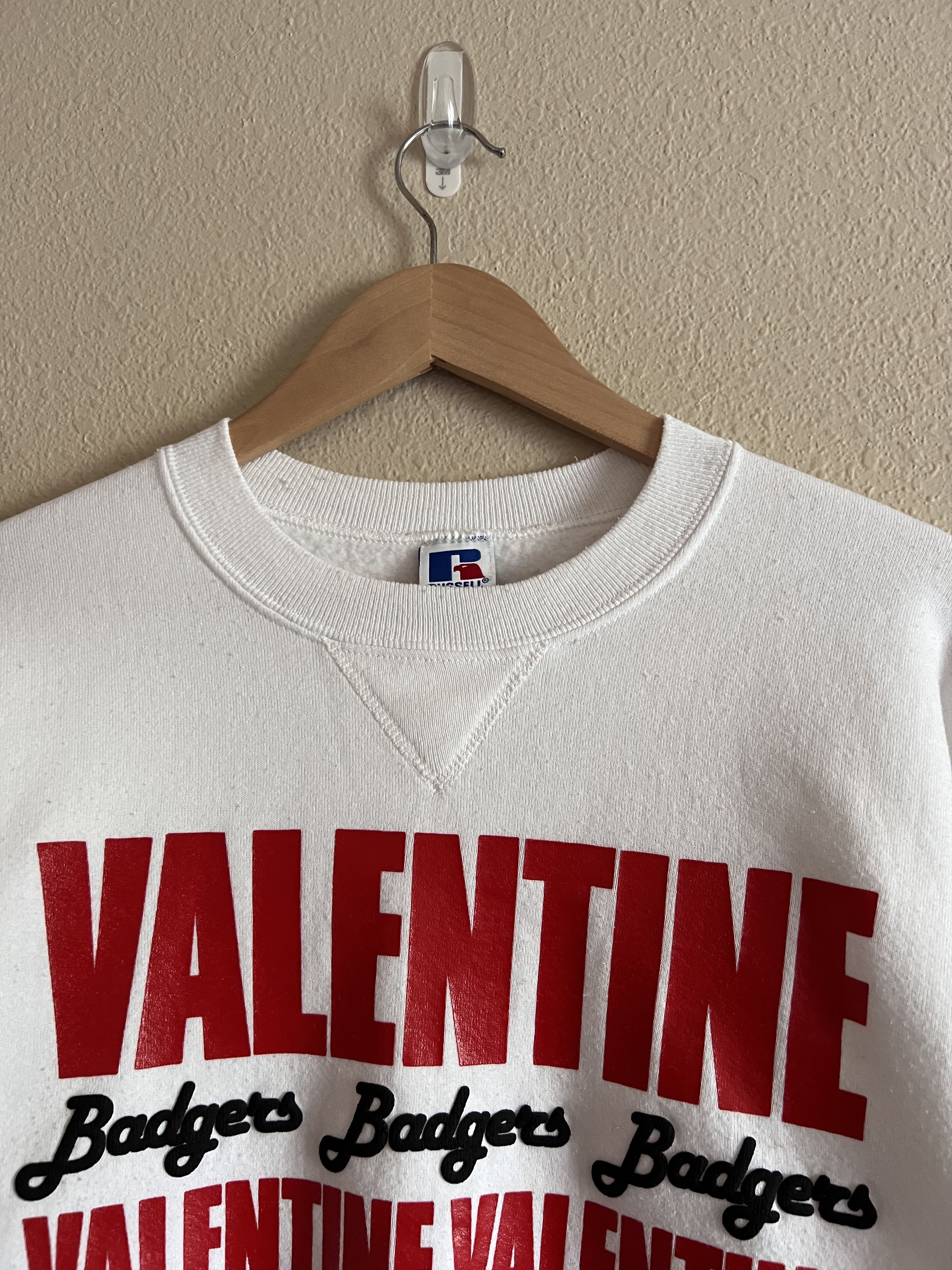 Russell Athletic Vintage 80s Russell Athletic Crewneck Valentine Badgers Size US XL / EU 56 / 4 - 2 Thumbnail