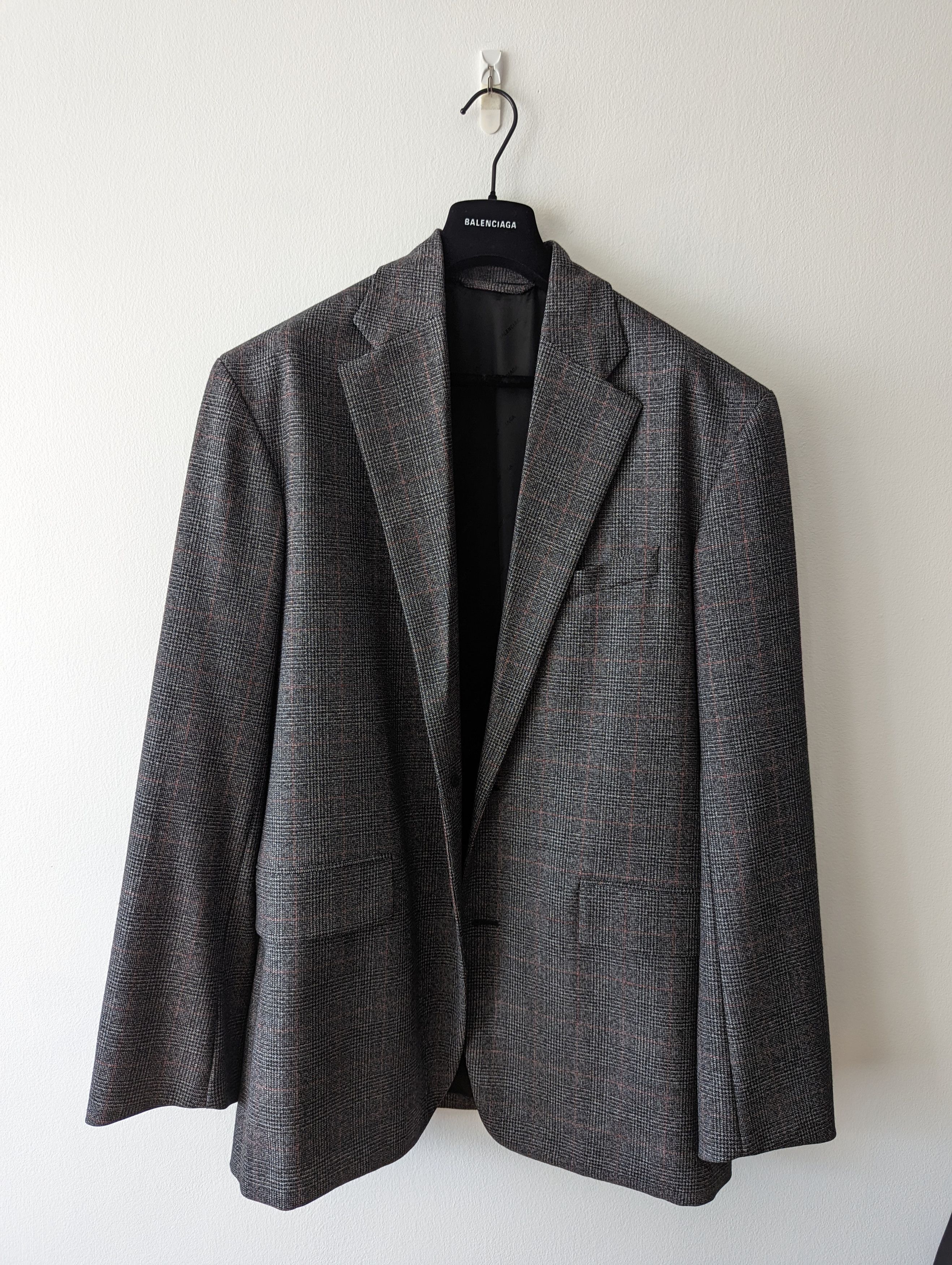 Balenciaga SU20 Rod Shoulder Blazer Size 34S - 2 Thumbnail