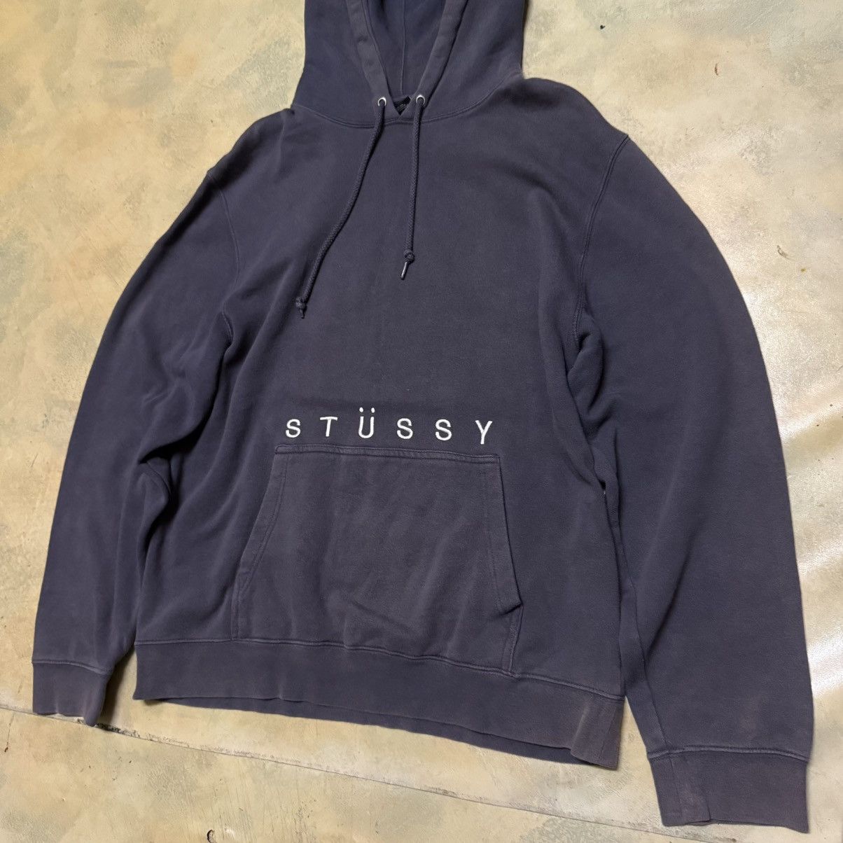 Stussy Stussy Hoodie Big Logo Sun Faded Size US XL / EU 56 / 4 - 2 Thumbnail